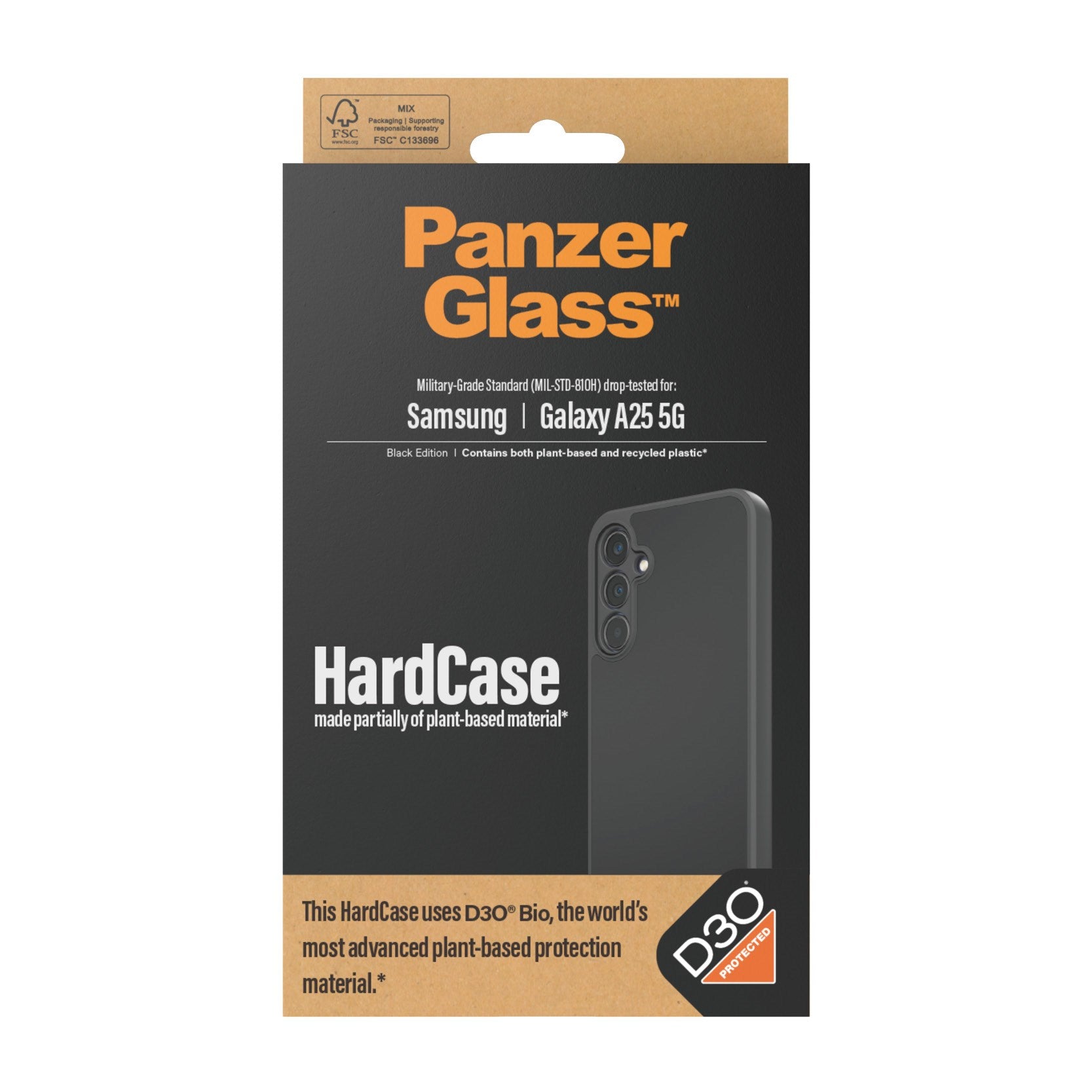 PanzerGlass® HardCase Black with D3O® Samsung Galaxy A25 5G