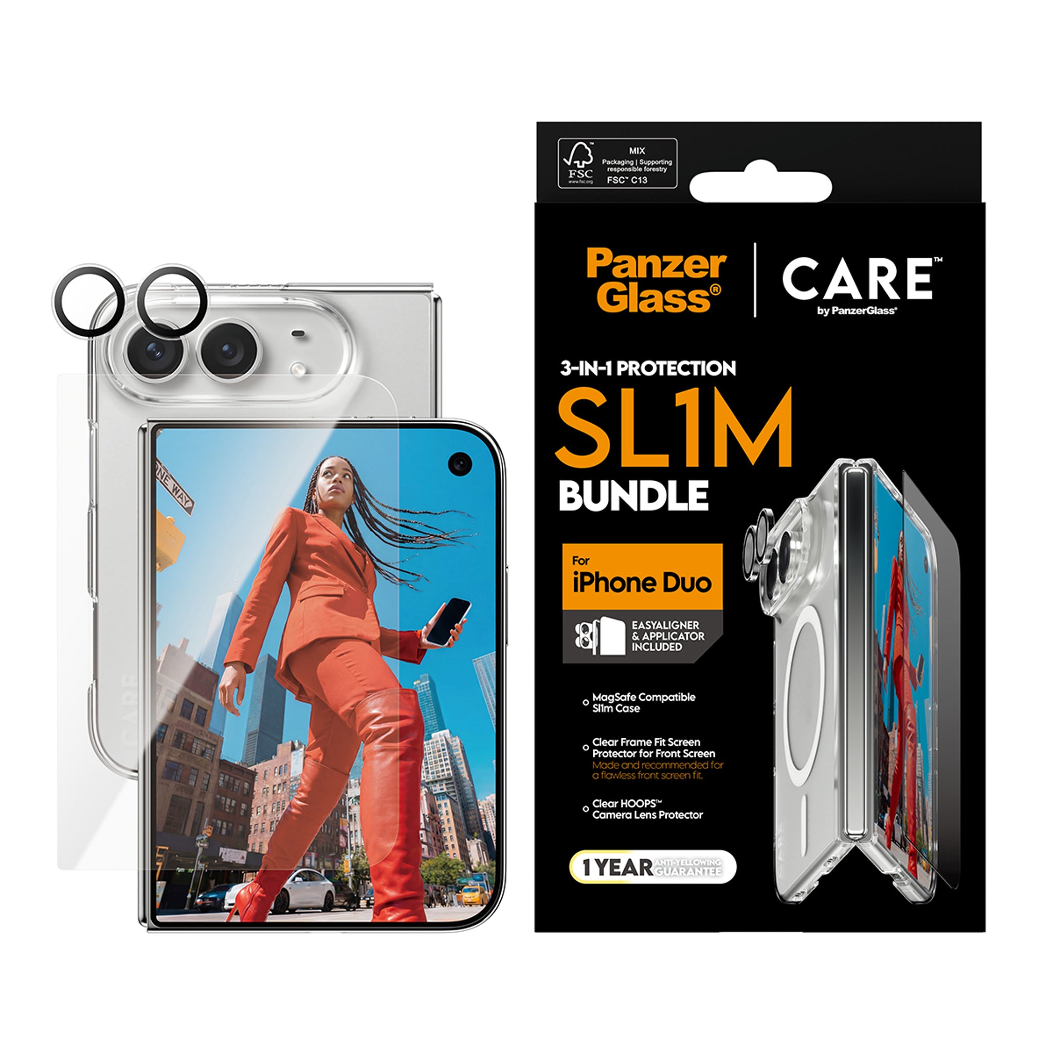 PanzerGlass® | CARE™ by PanzerGlass® 3-in-1 Flagship Bundle iPhone Duo