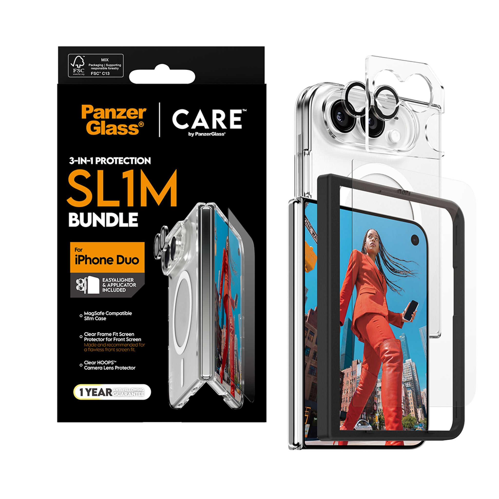 PanzerGlass® | CARE™ by PanzerGlass® 3-in-1 Flagship Bundle iPhone Duo