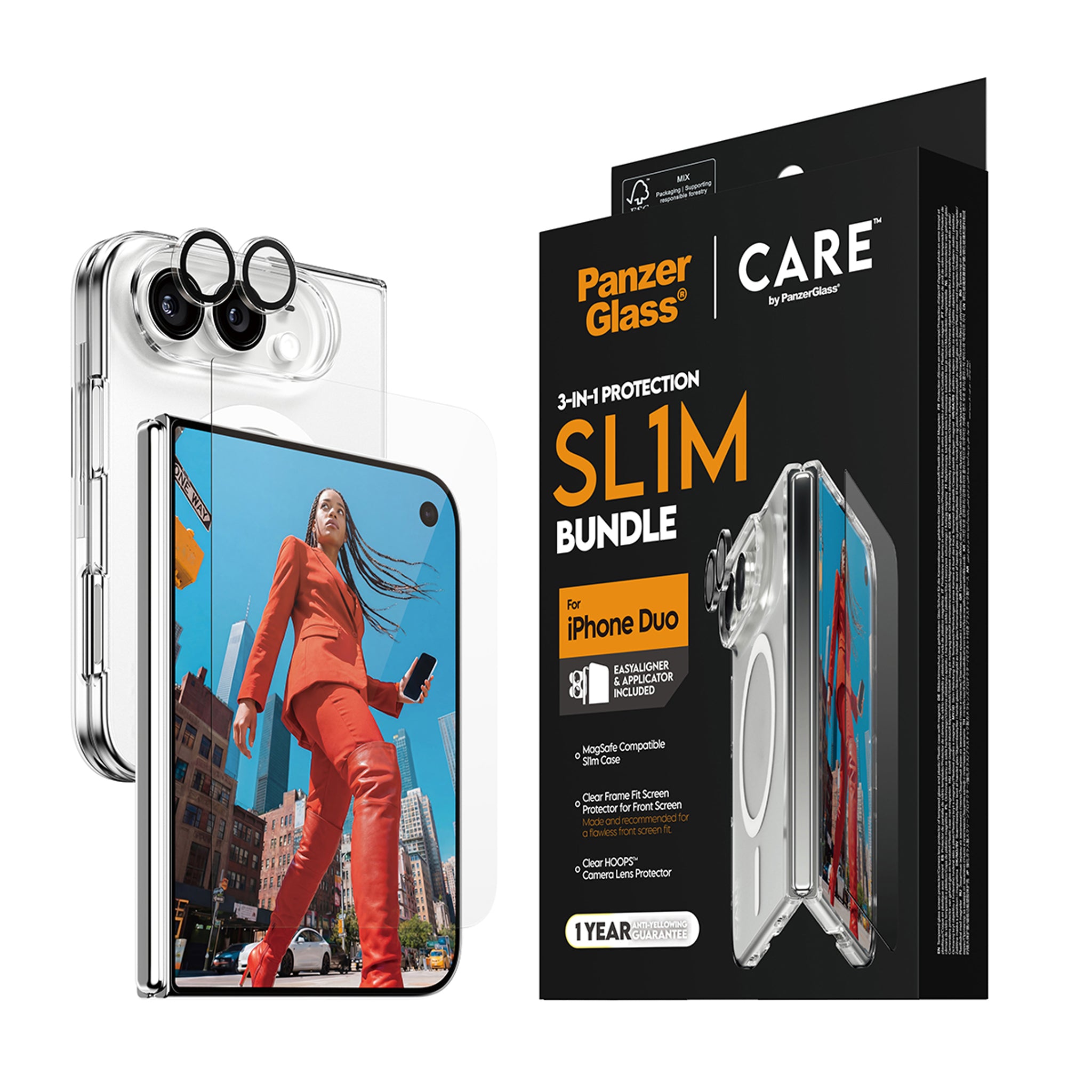 PanzerGlass® | CARE™ by PanzerGlass® 3-in-1 Flagship Bundle iPhone Duo