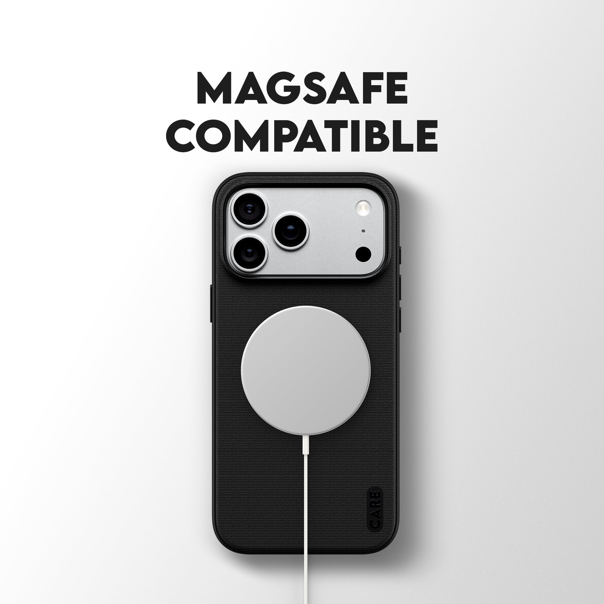 CARE™ by PanzerGlass® Fusion Fabric Case Black w. MagSafe iPhone 18 Pro Max | 17 Pro Max
