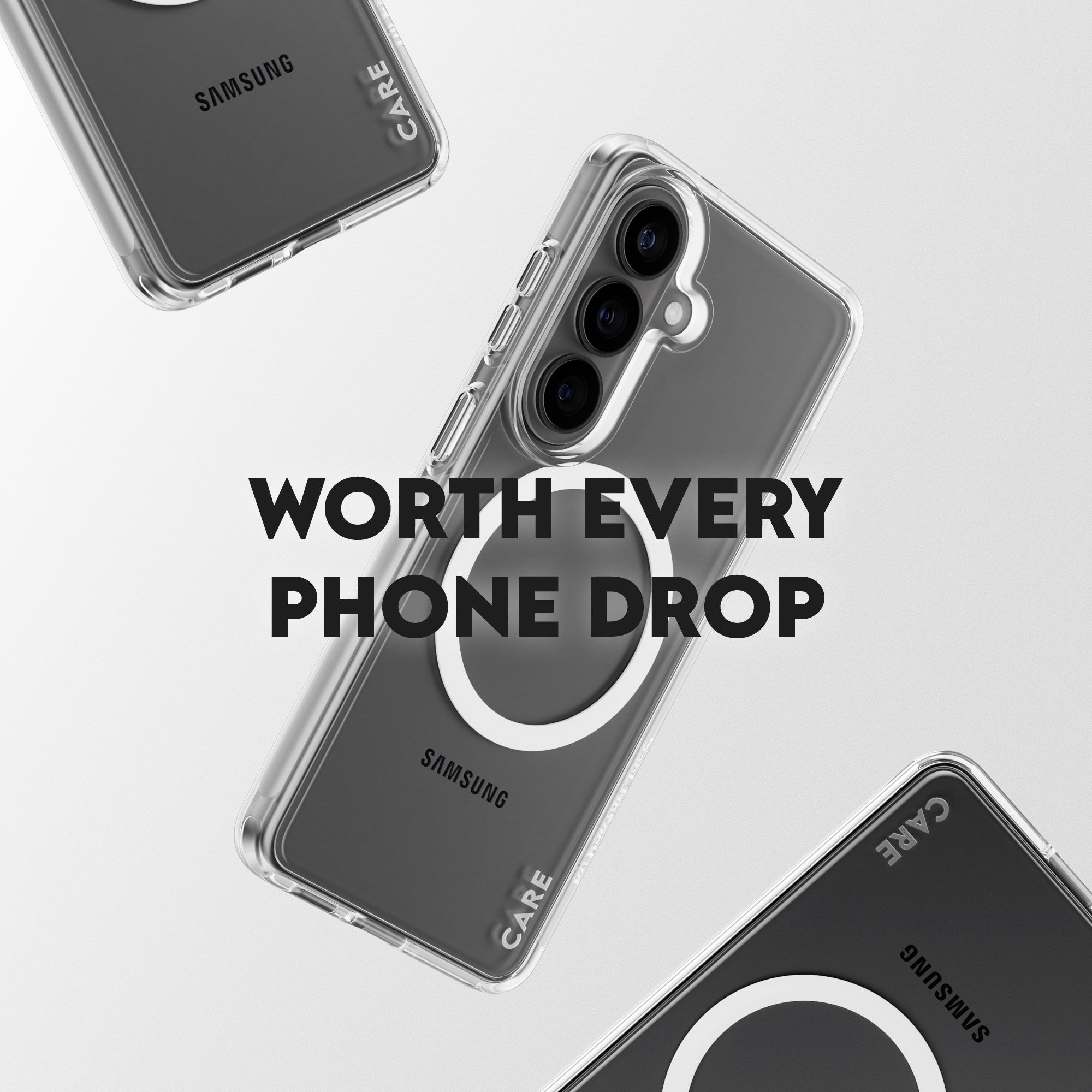 CARE™ by PanzerGlass® Urban Explorer Case Transparent w. White Qi Samsung Galaxy S26+