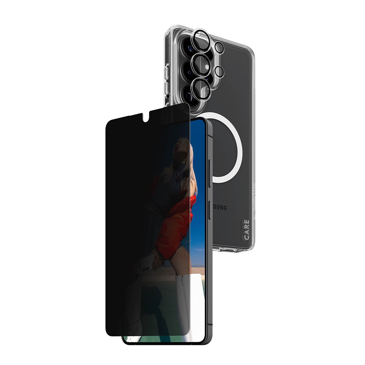 PanzerGlass® | CARE™ by PanzerGlass® Privacy 3-in-1 Bundle Samsung Galaxy S26 Ultra