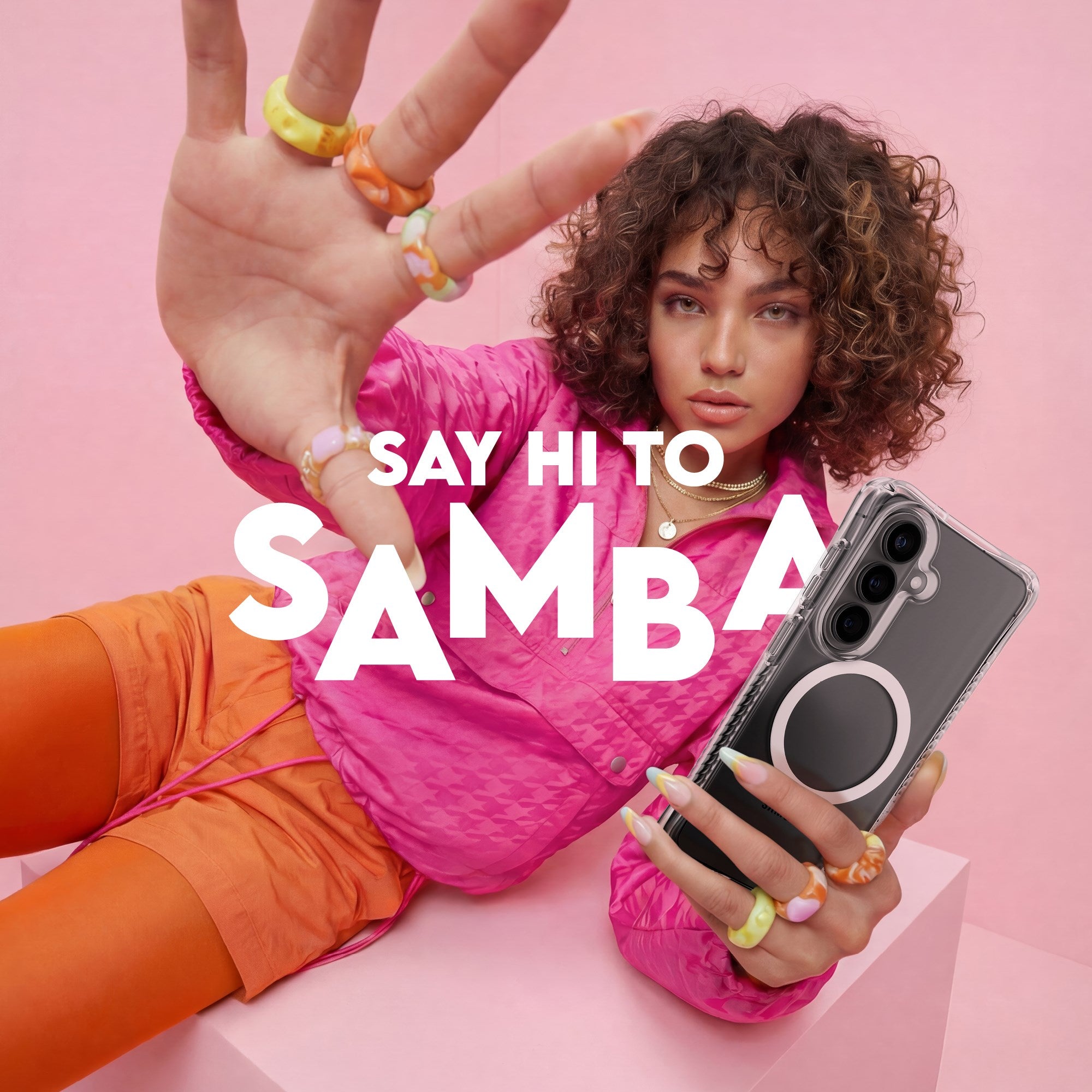 CARE™ by PanzerGlass® Samba Case Transparent w. White Qi Samsung Galaxy S26 Ultra