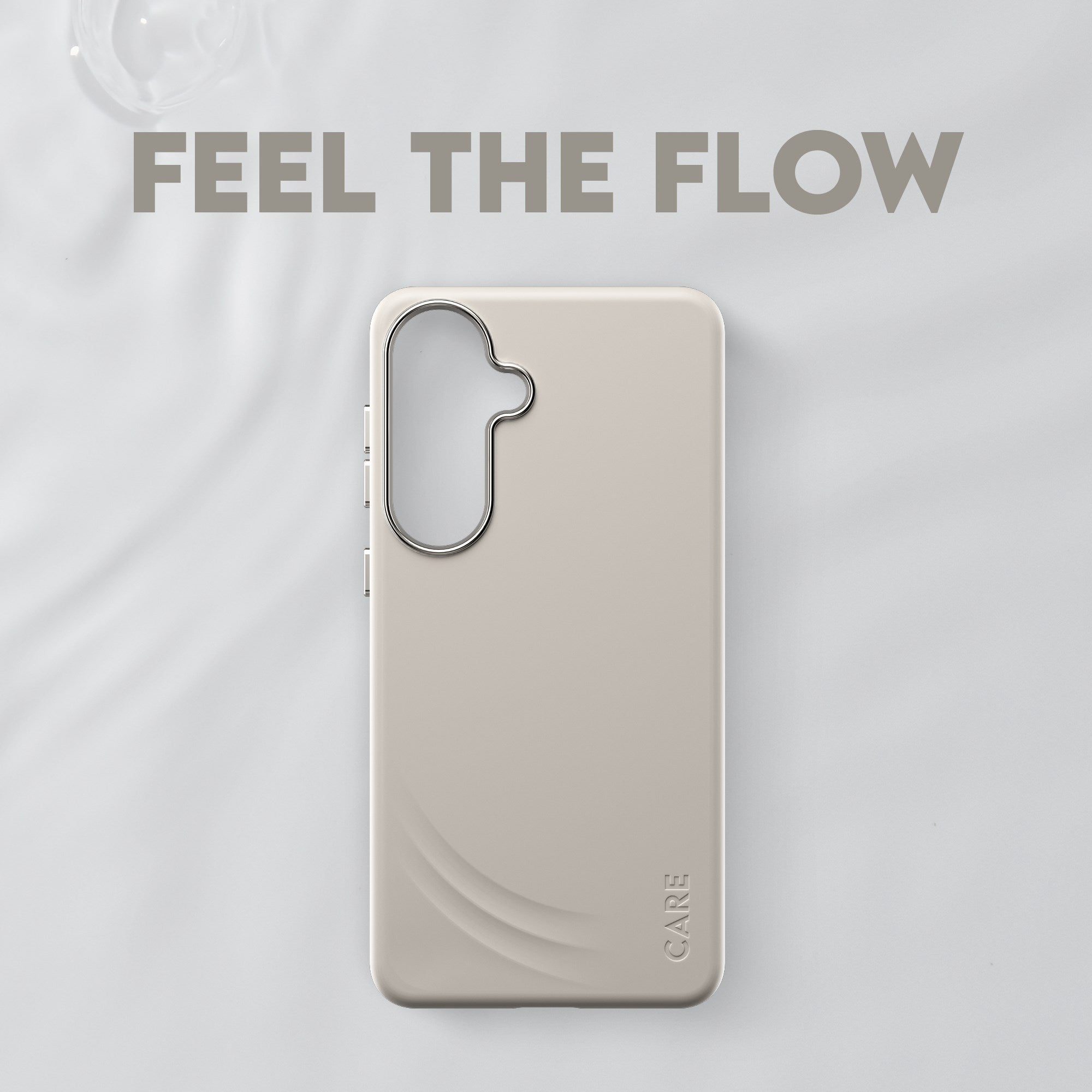 CARE™ by PanzerGlass® Flow Case Vanilla w. Qi Samsung Galaxy S26