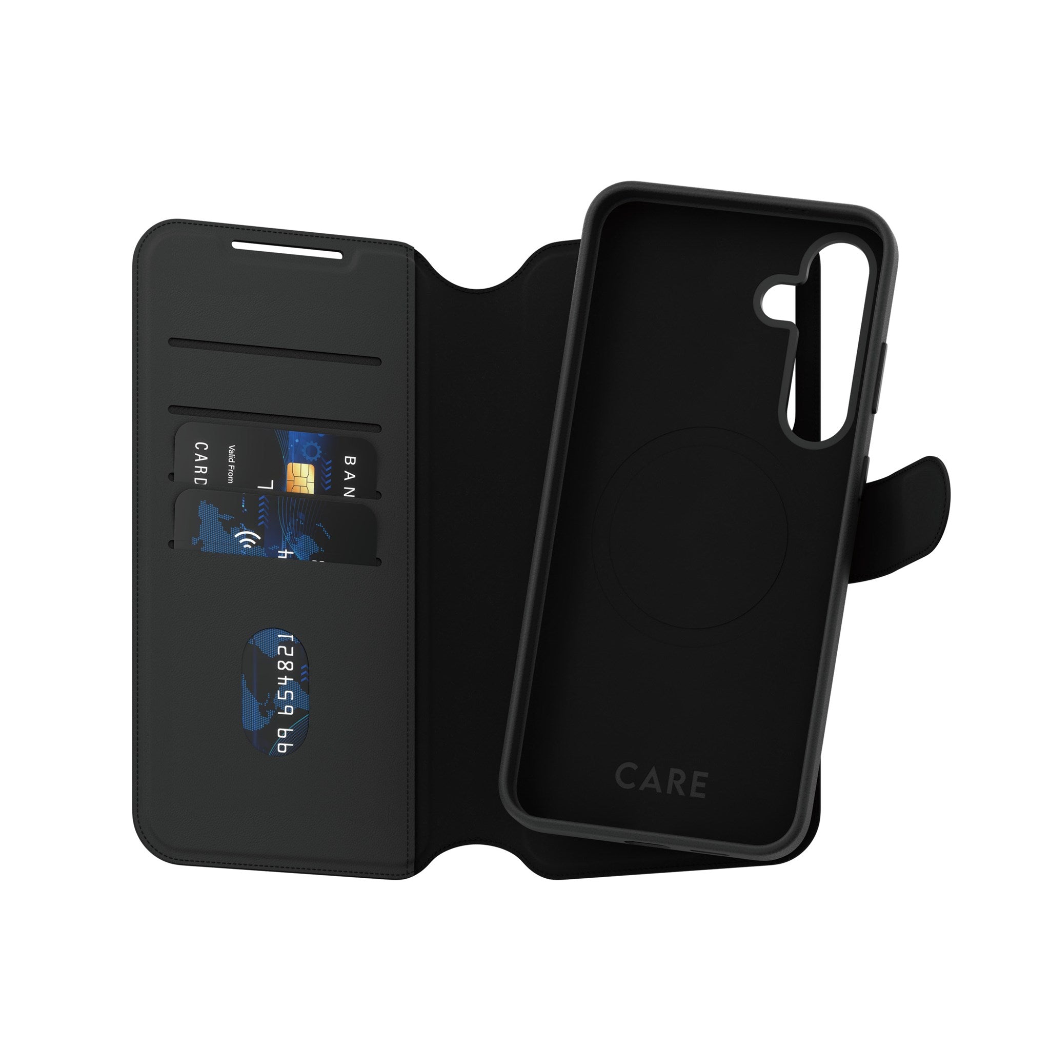 CARE by PanzerGlass® Feature Case Tango Two-in-One Wallet w. Qi Compatible Samsung Galaxy S25+