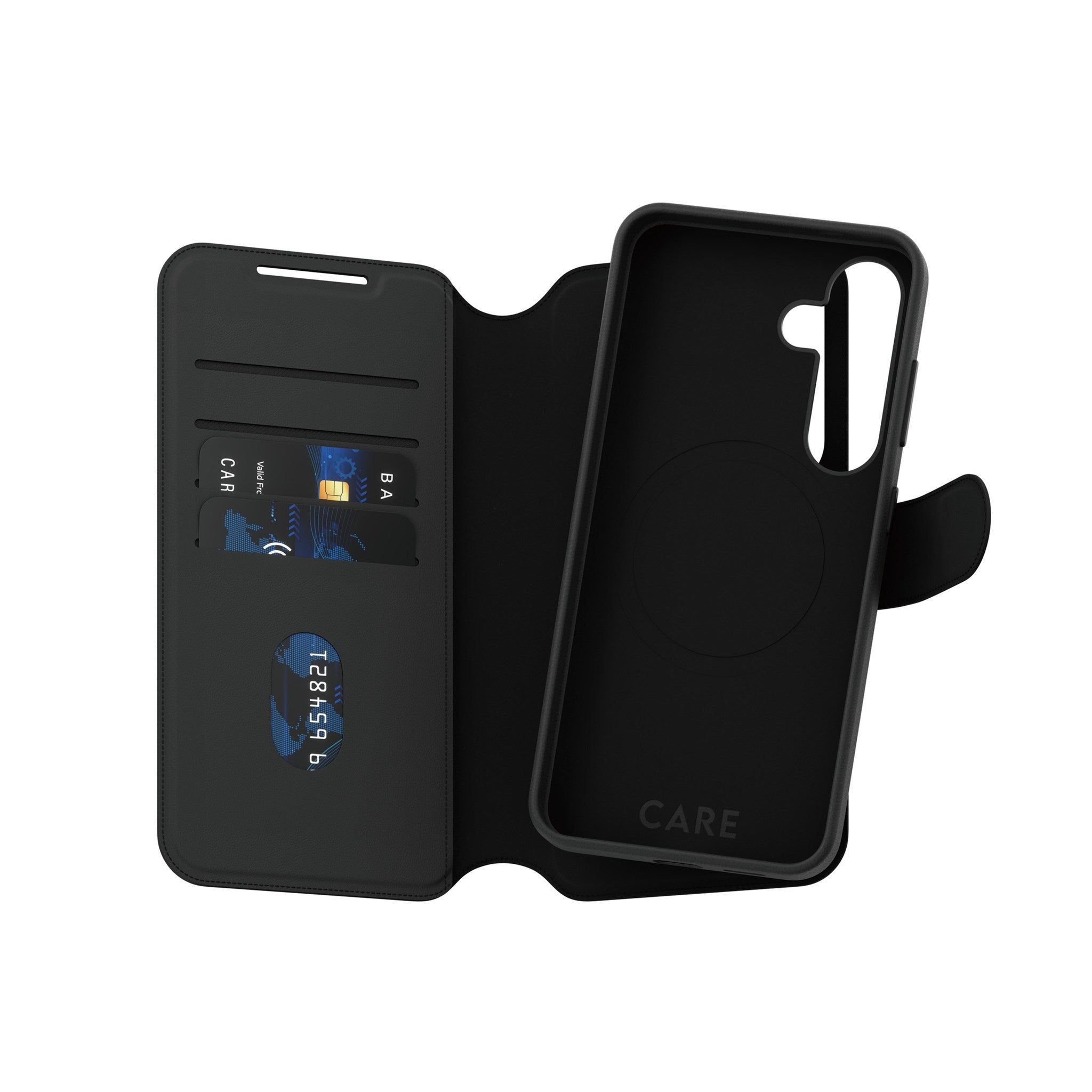 CARE by PanzerGlass® Feature Case Tango Two-in-One Wallet w. Qi Compatible Samsung Galaxy S25
