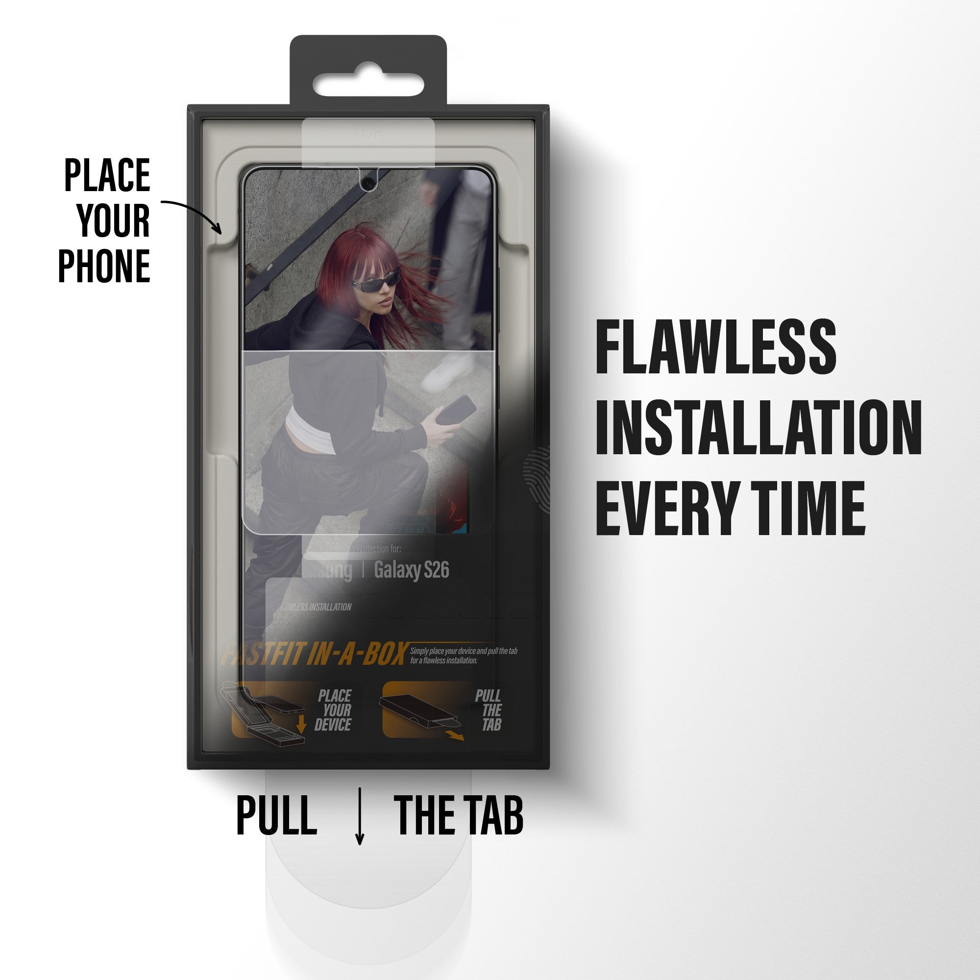 PanzerGlass® 2-Way Privacy Screen Protector Samsung Galaxy S26 | Ultra-Wide Fit w. FASTFIT IN-A-BOX