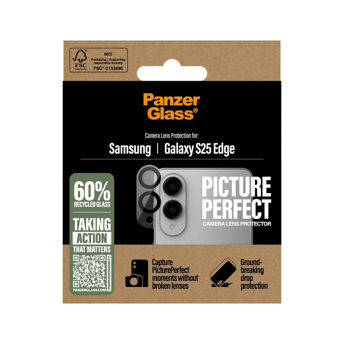 PanzerGlass® PicturePerfect Camera Lens Protector Samsung S25 Edge