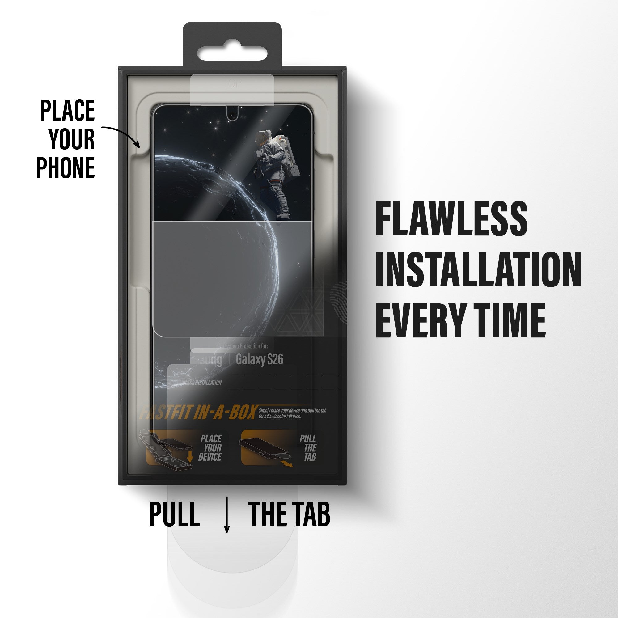 PanzerGlass® Ceramic Screen Protector Samsung Galaxy S26 | Ultra-Wide Fit w. FASTFIT IN-A-BOX