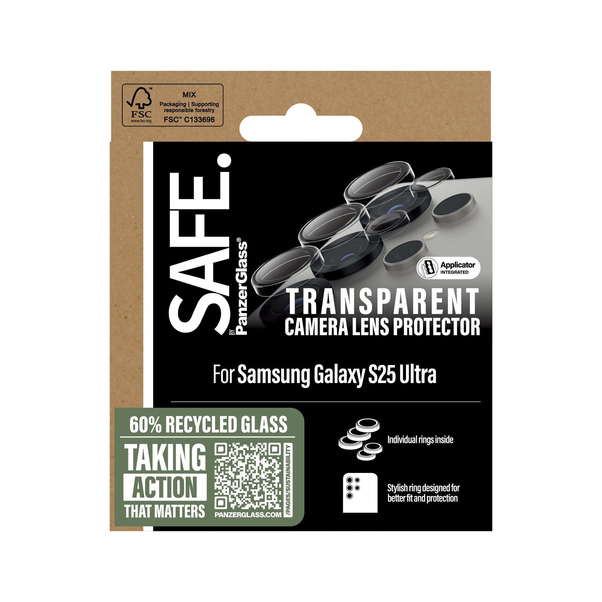 SAFE. by PanzerGlass® Camera Lens Protector Transparent Samsung Galaxy S25 Ultra