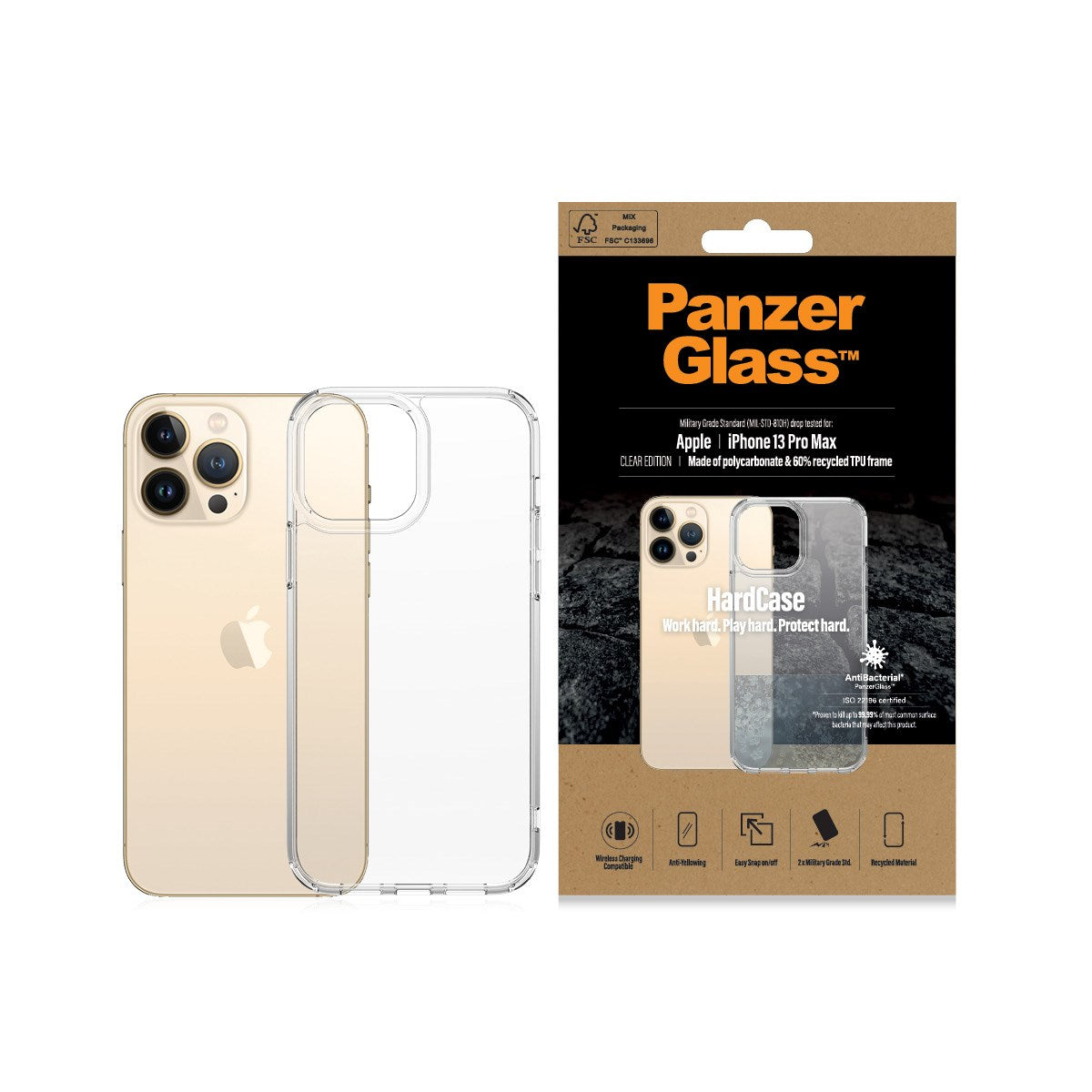 PanzerGlass® HardCase iPhone 13 Pro Max | Clear