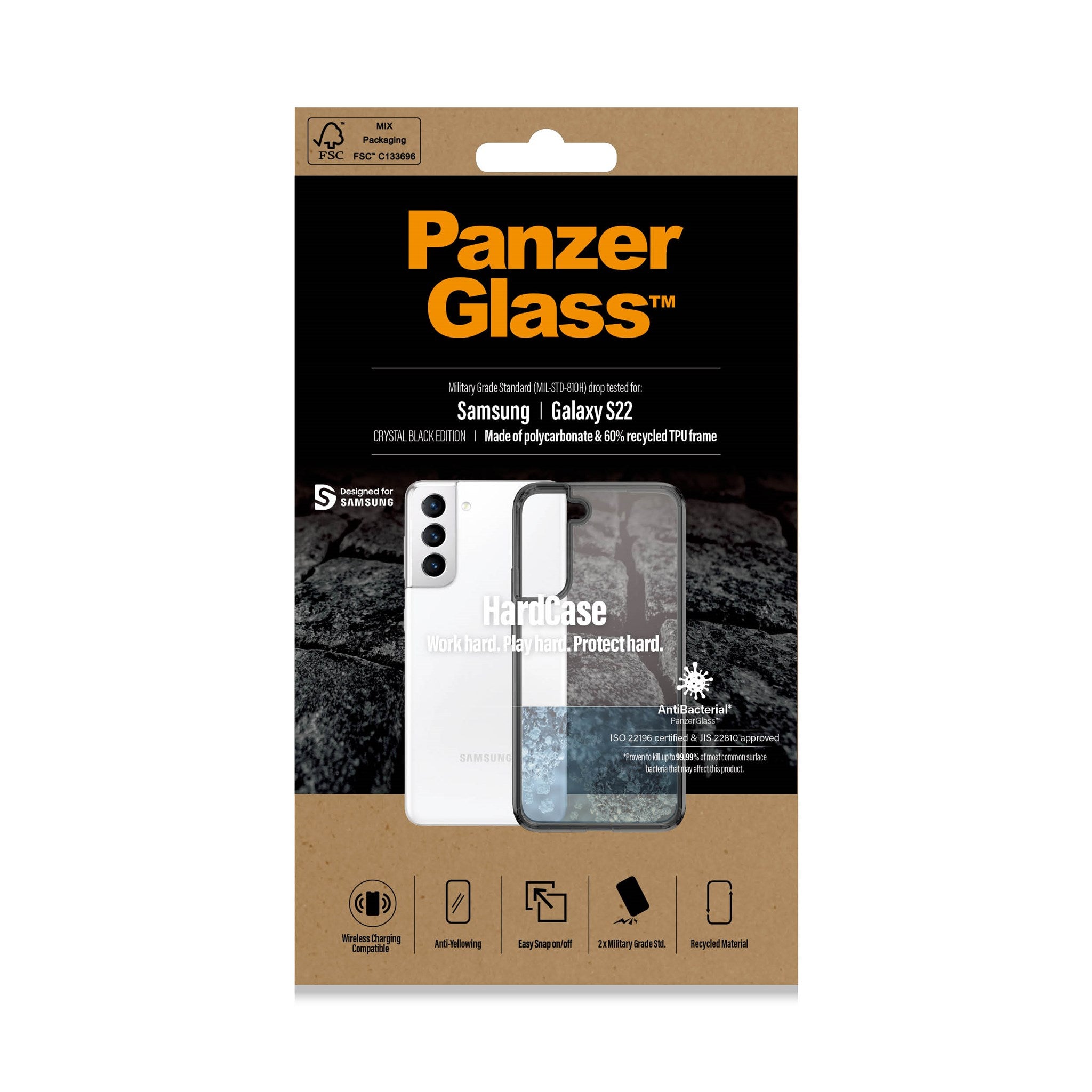 PanzerGlass® HardCase Samsung Galaxy S22 5G - Smokey Black