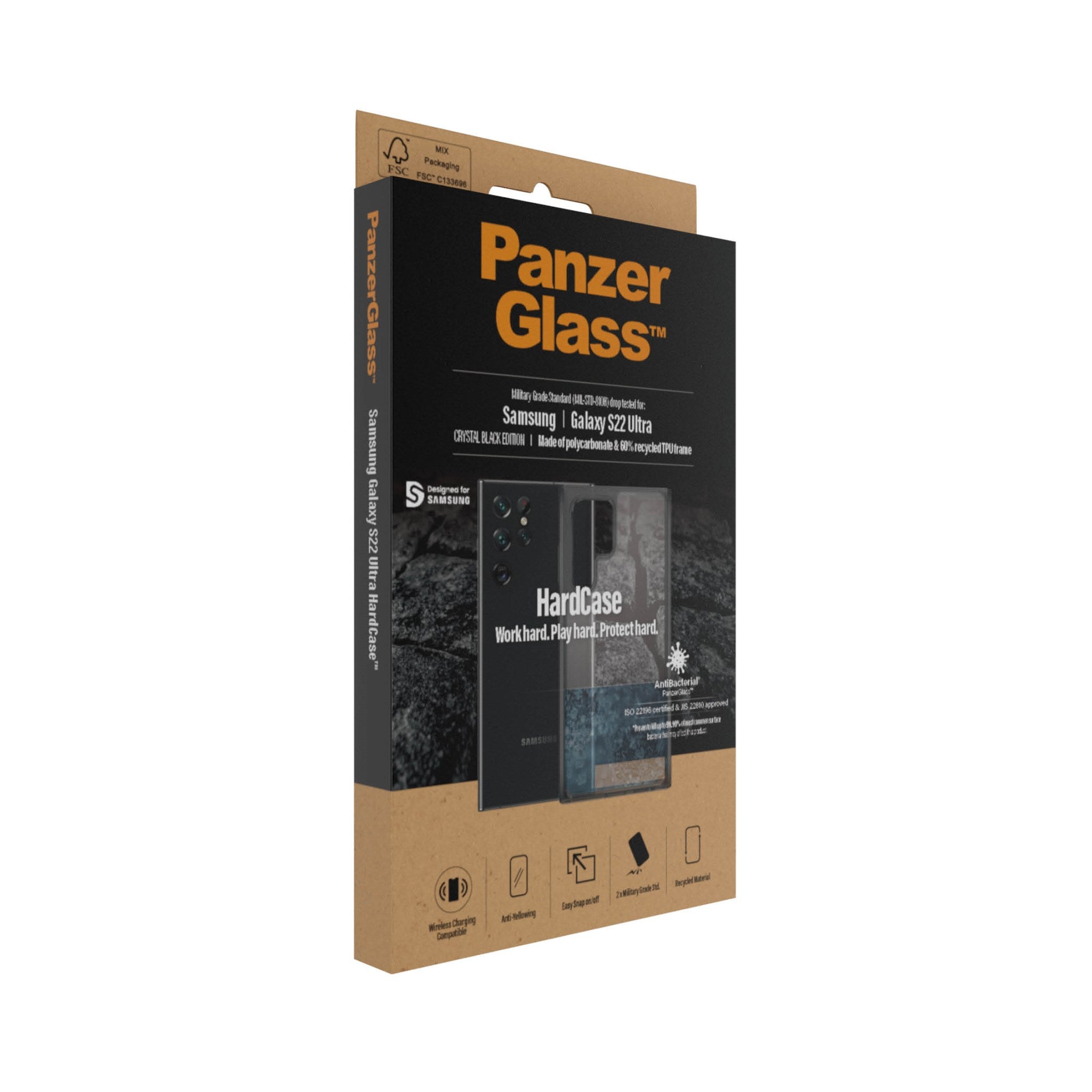 PanzerGlass® HardCase Samsung Galaxy S22 Ultra 5G - Smokey Black