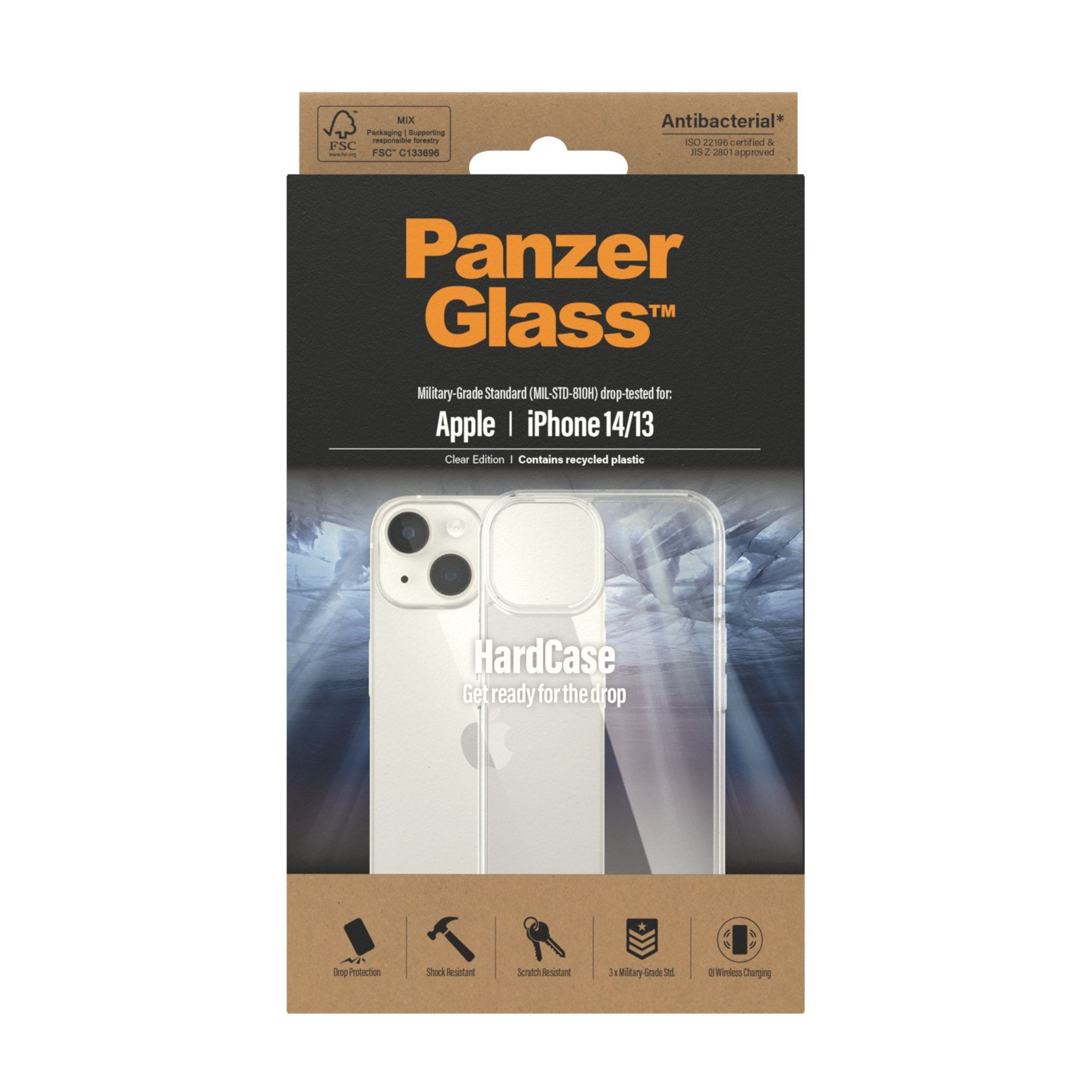 PanzerGlass® HardCase iPhone 14 | 13 | Clear