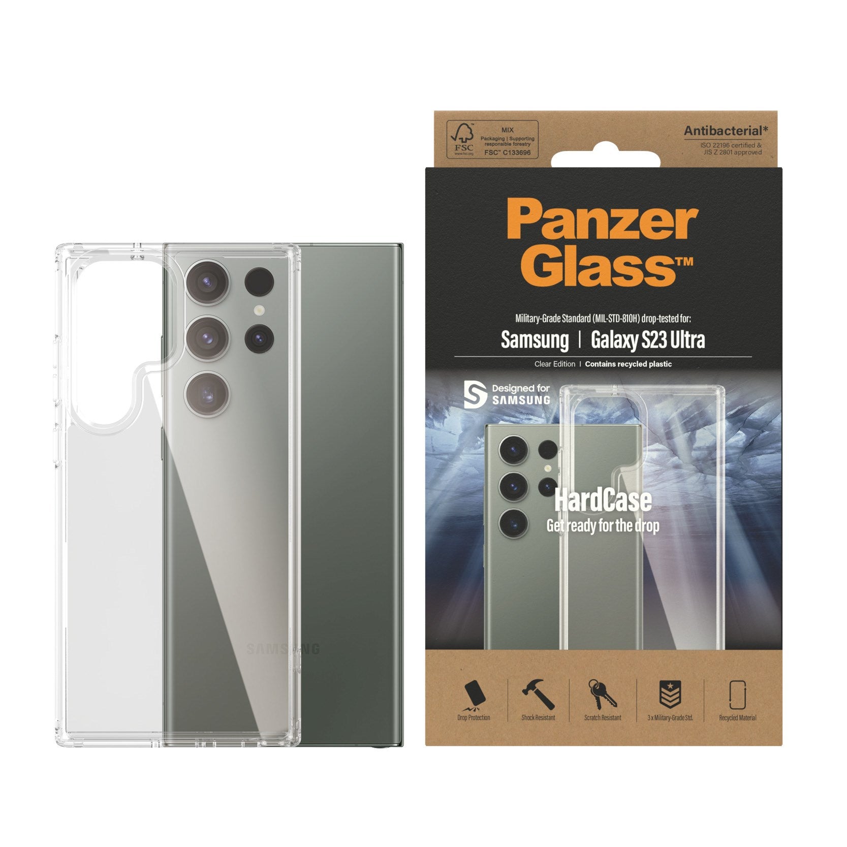 PanzerGlass® HardCase Transparent Samsung Galaxy S23 Ultra