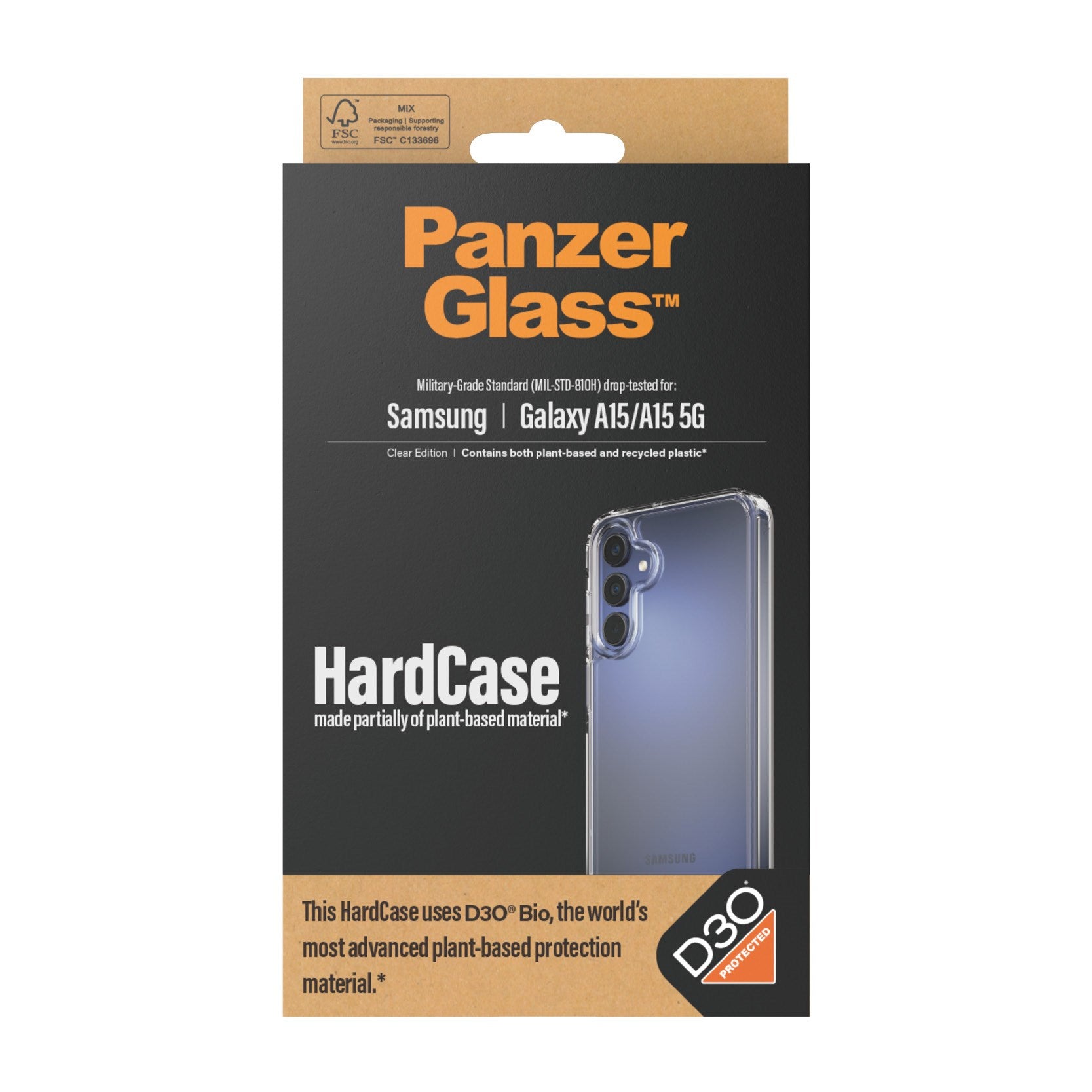 PanzerGlass® HardCase Transparent w. D3O® Samsung Galaxy A15 | A15 5G