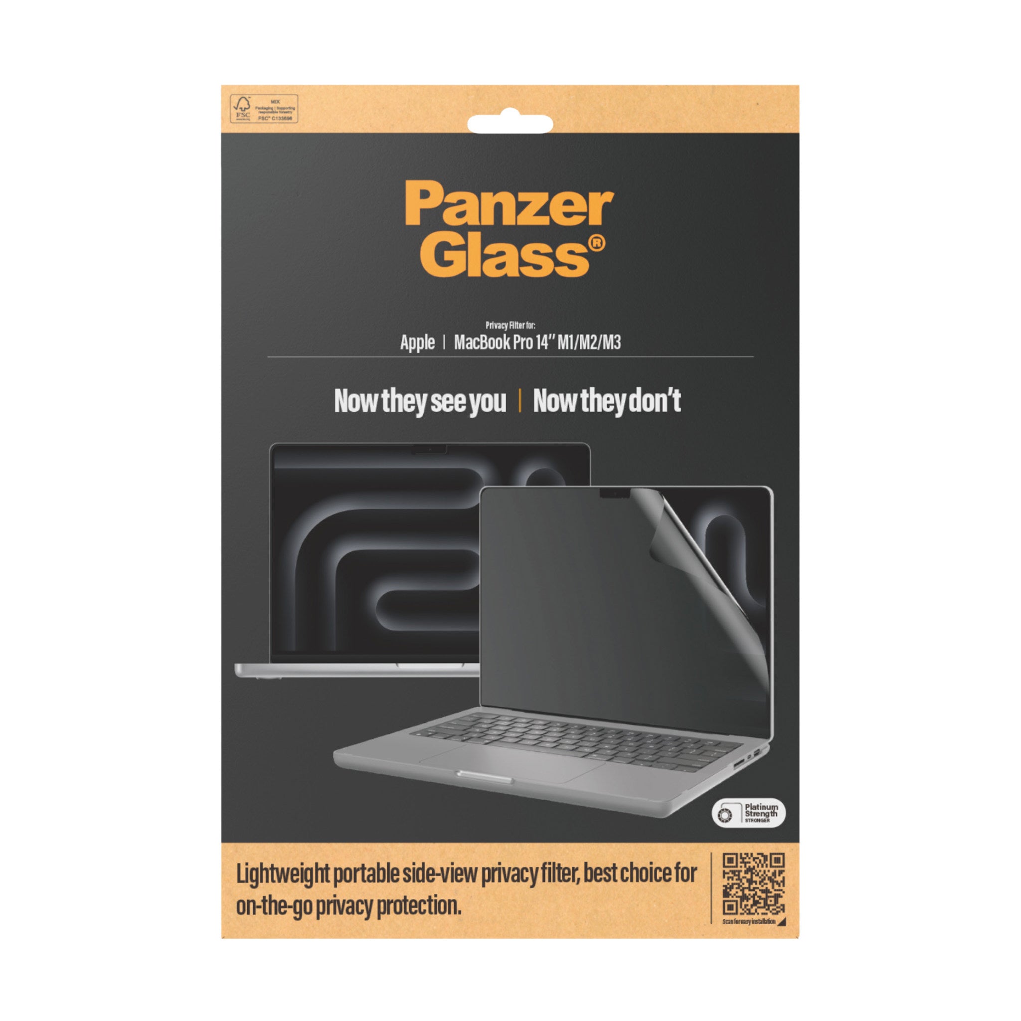 PanzerGlass® Privacy Filter MacBook  Pro 14