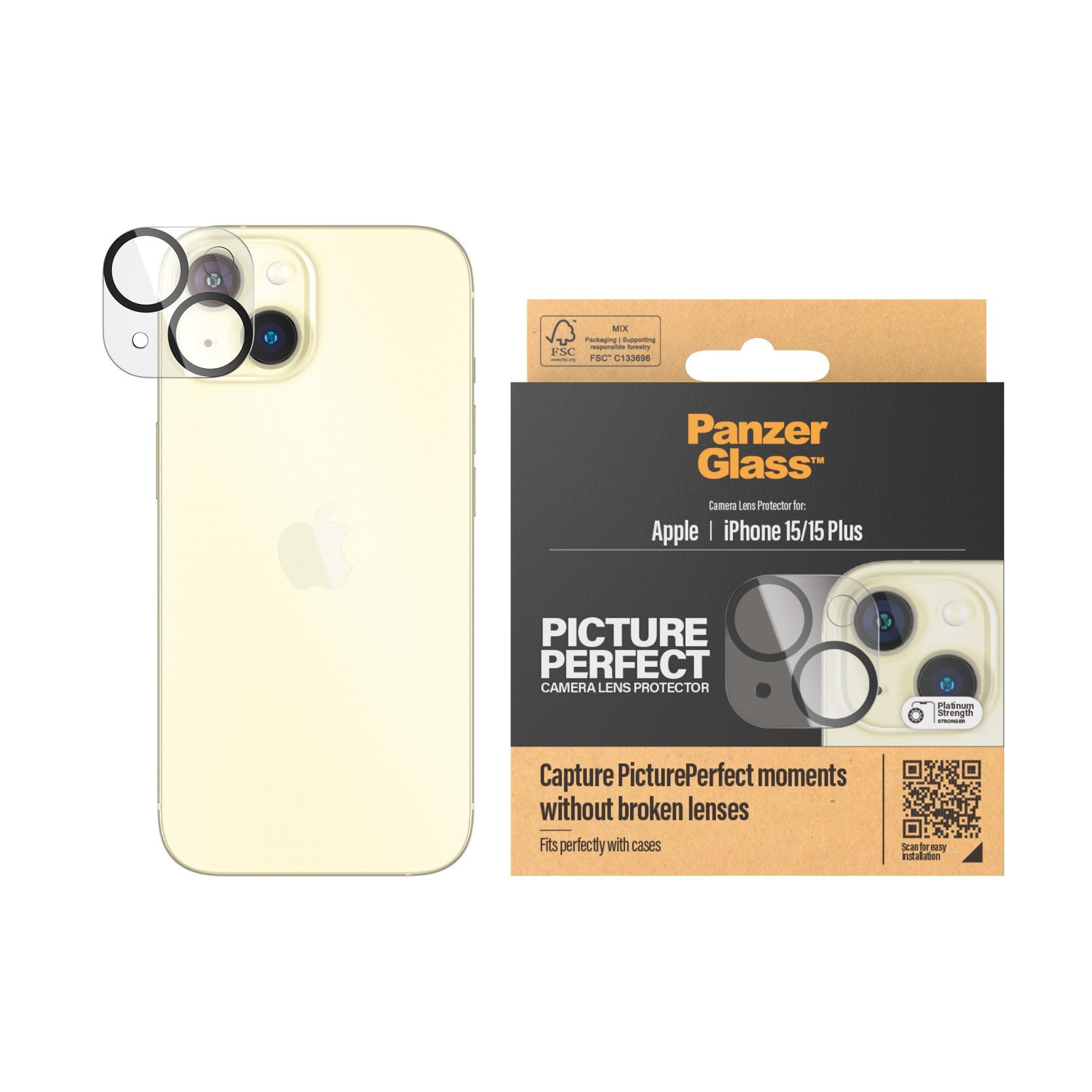 PanzerGlass® PicturePerfect Camera Lens Protector iPhone 15 | 15 Plus