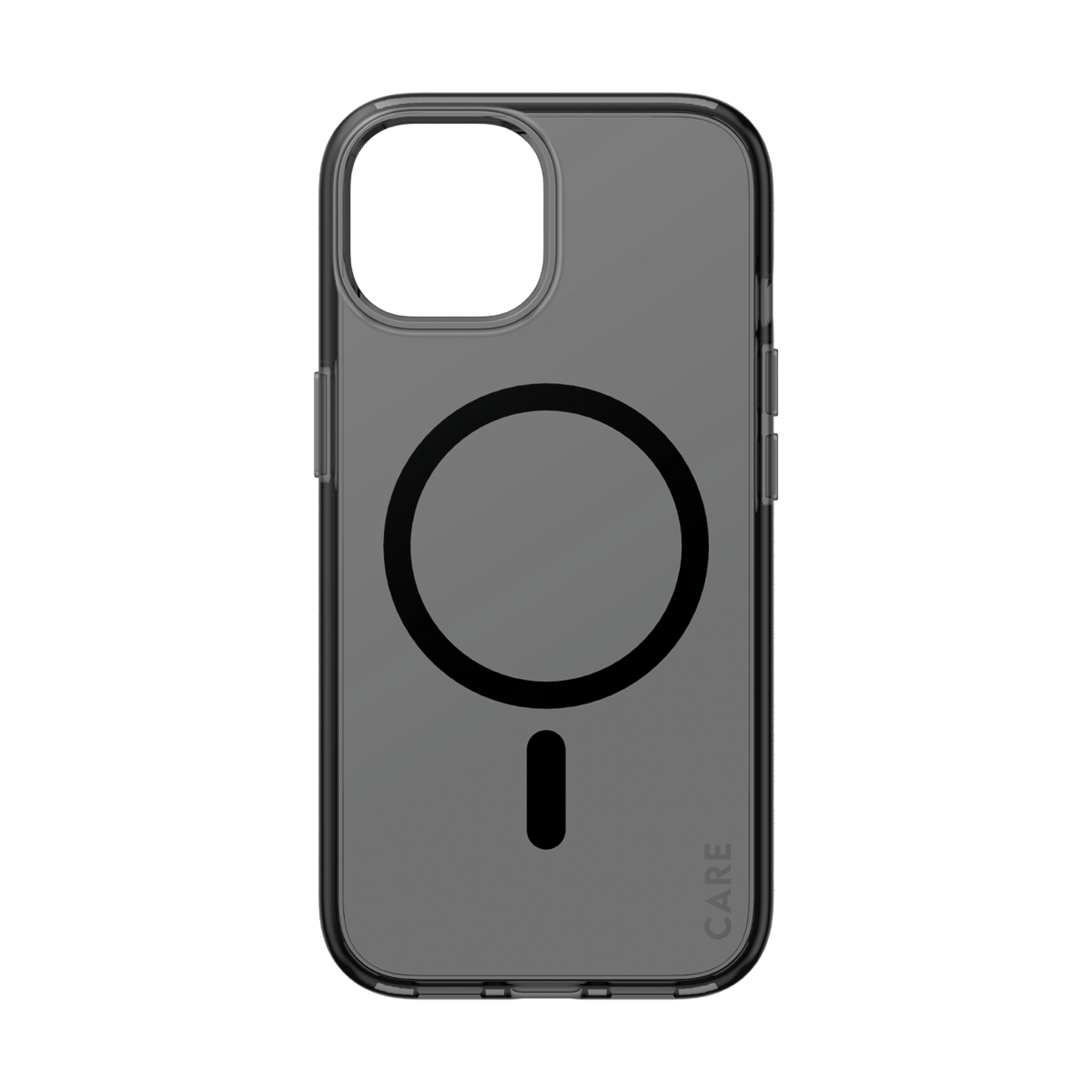 CARE™ by PanzerGlass® Smokey Case w. Black MagSafe iPhone 15