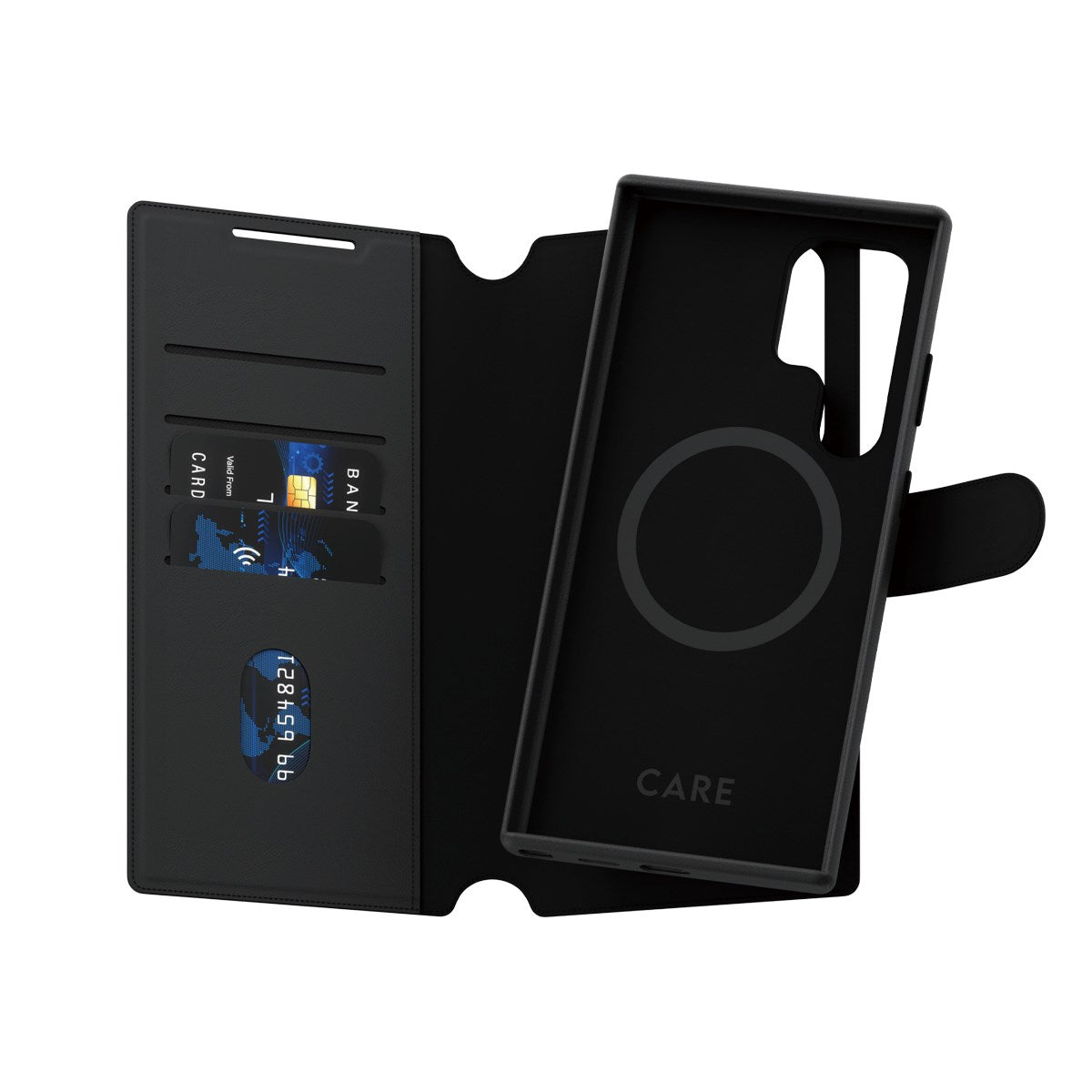 CARE by PanzerGlass® Feature Case Tango Two-in-One Wallet w. Qi Compatible Samsung Galaxy S24 Ultra