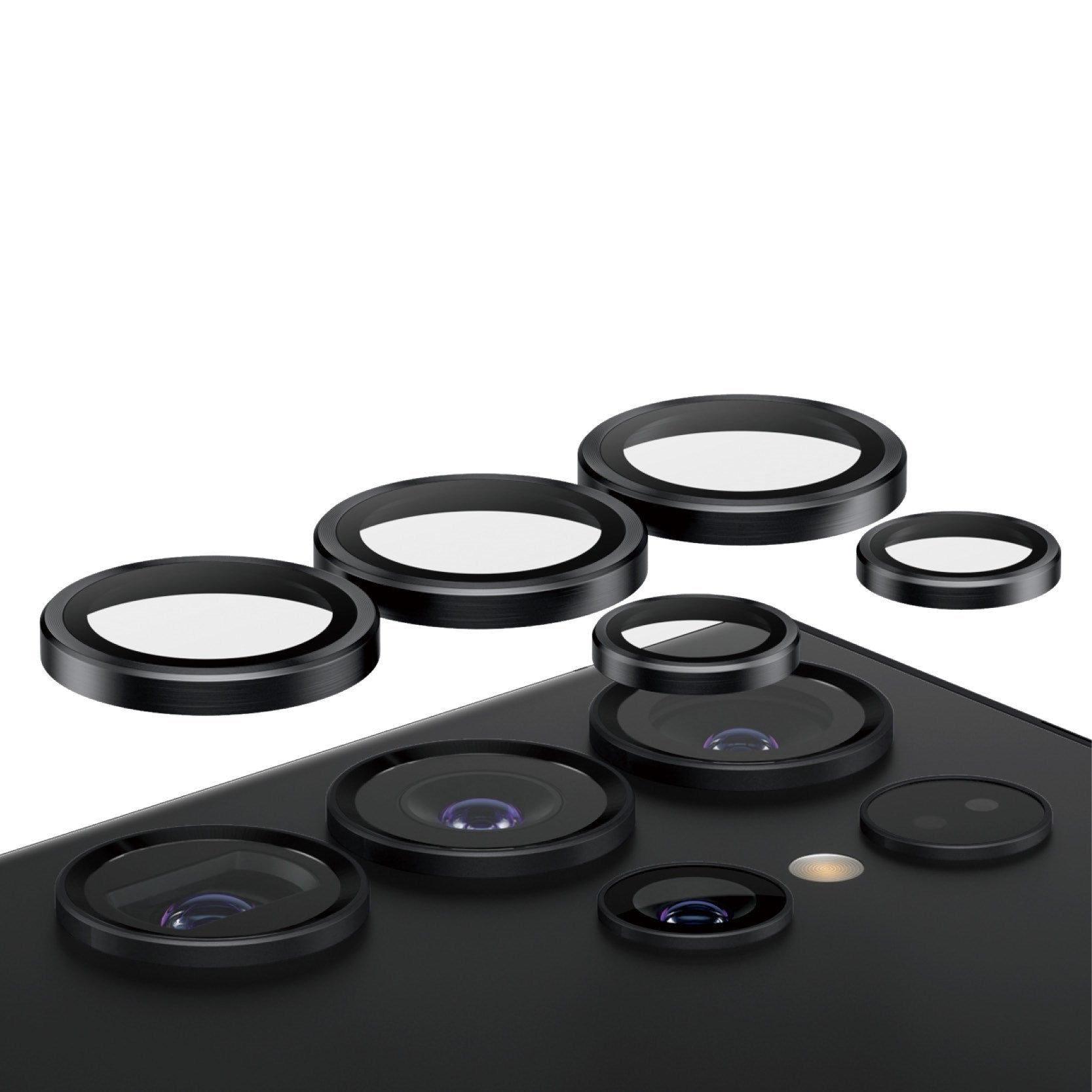 PanzerGlass® Hoops® Black Camera Lens Protector Samsung Galaxy S24 Ultra