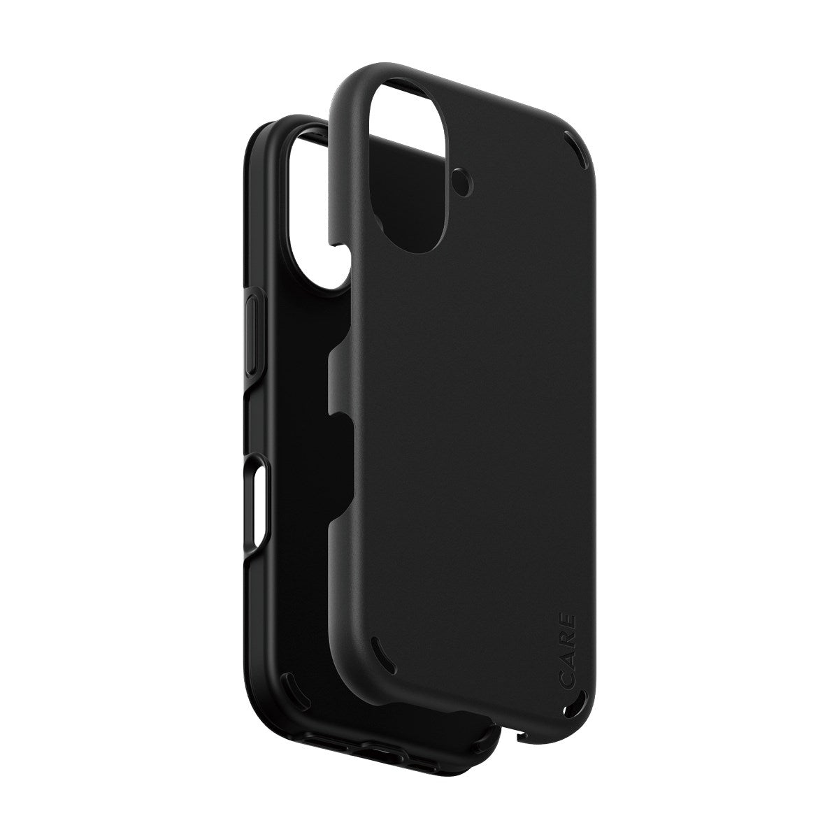 CARE by PanzerGlass® Feature Case Double Defense Black iPhone 16
