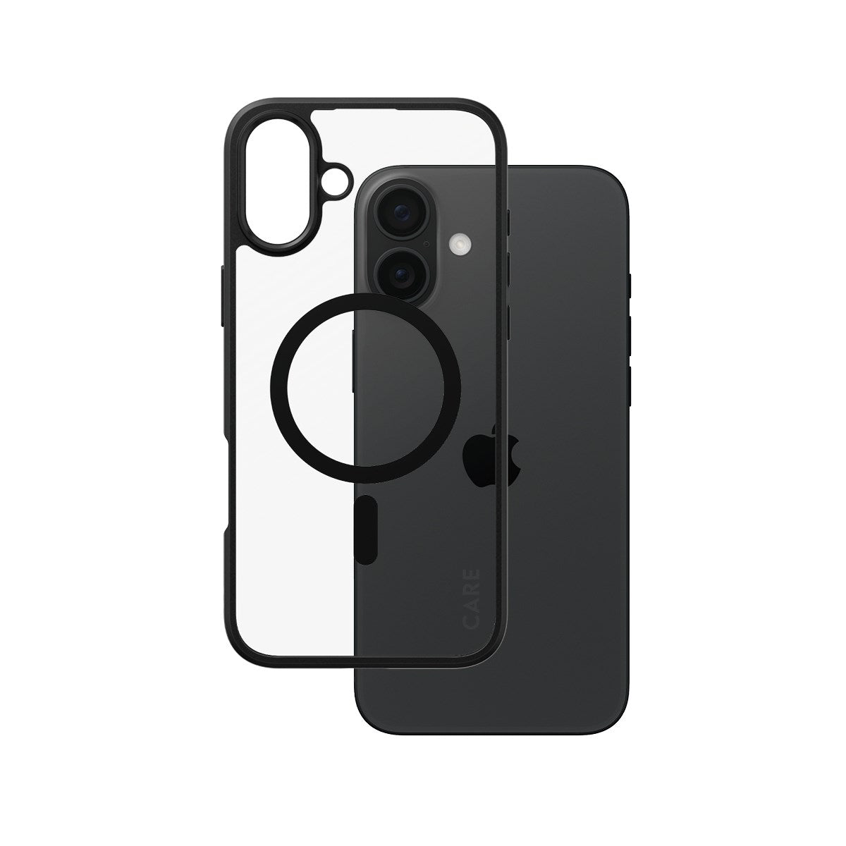 CARE by PanzerGlass® Flagship Case Transparent Urban Combat w. Black Frame & MagSafe iPhone 16 Plus