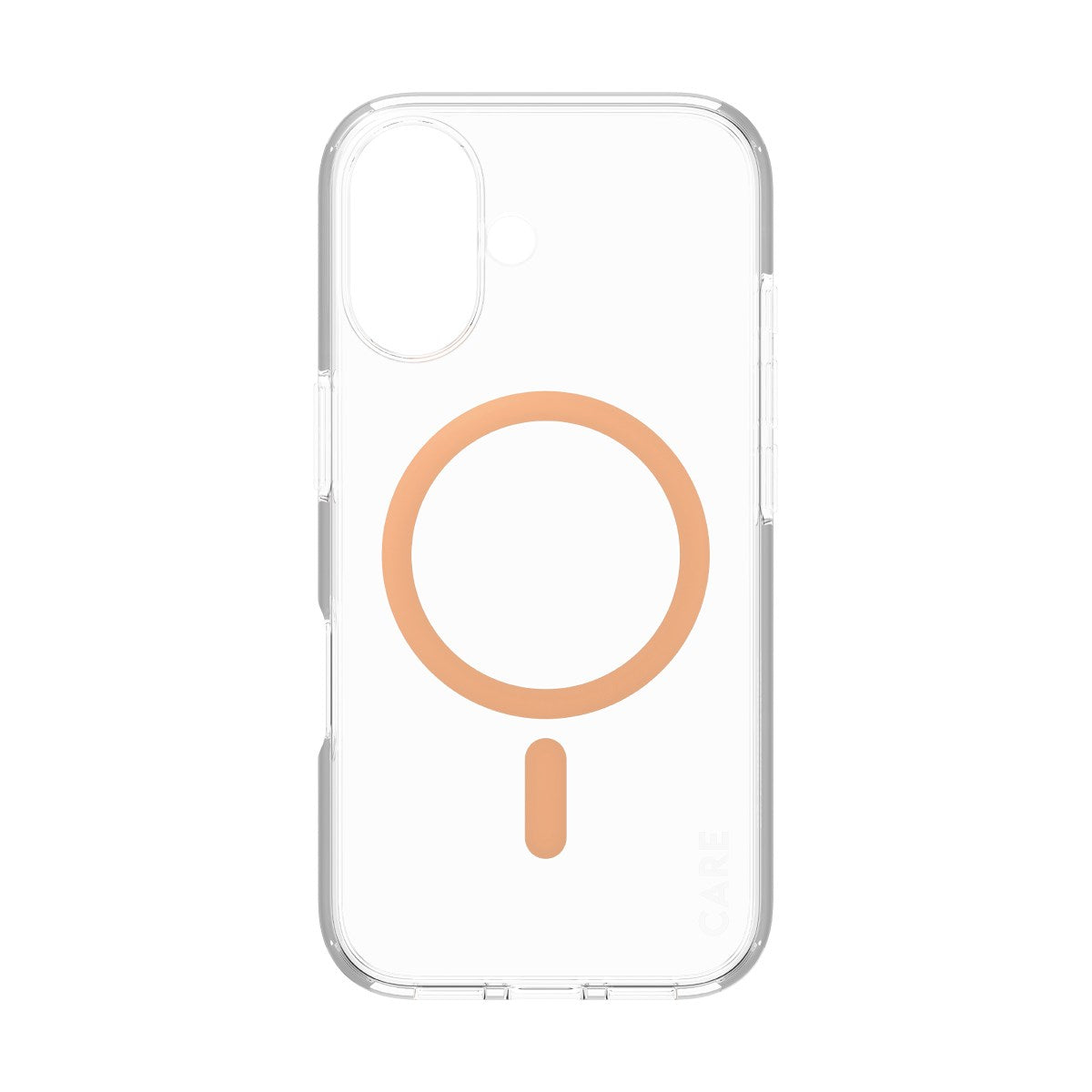 CARE by PanzerGlass® Flagship Case Transparent Urban Combat w. Peachy MagSafe iPhone 16