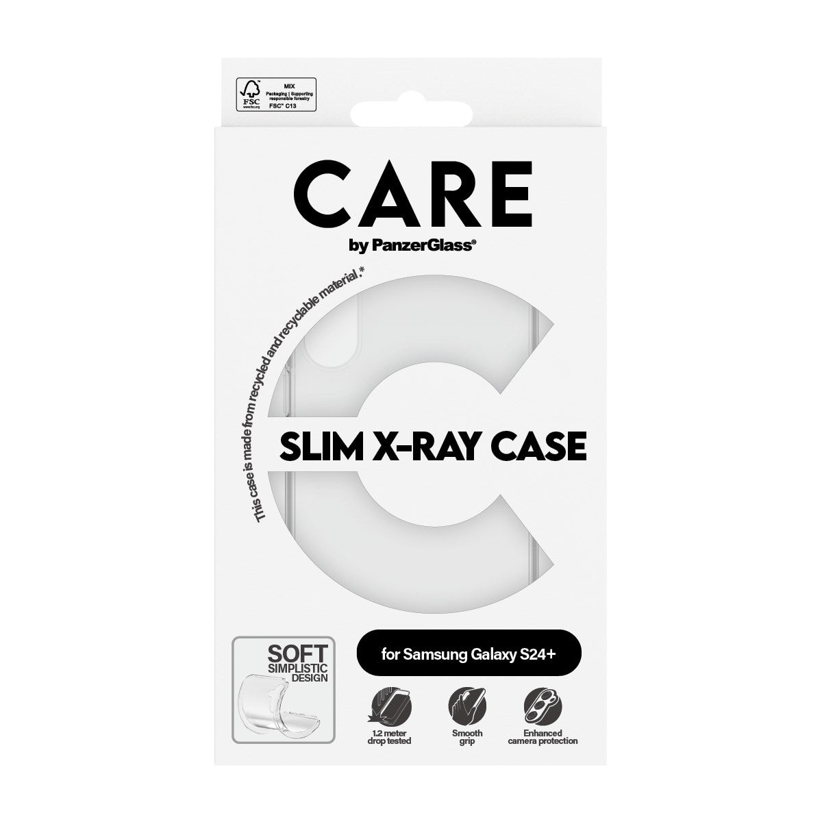 CARE by PanzerGlass® Fashionable Case Transparent X-Ray Soft Basic Samsung Galaxy S24+