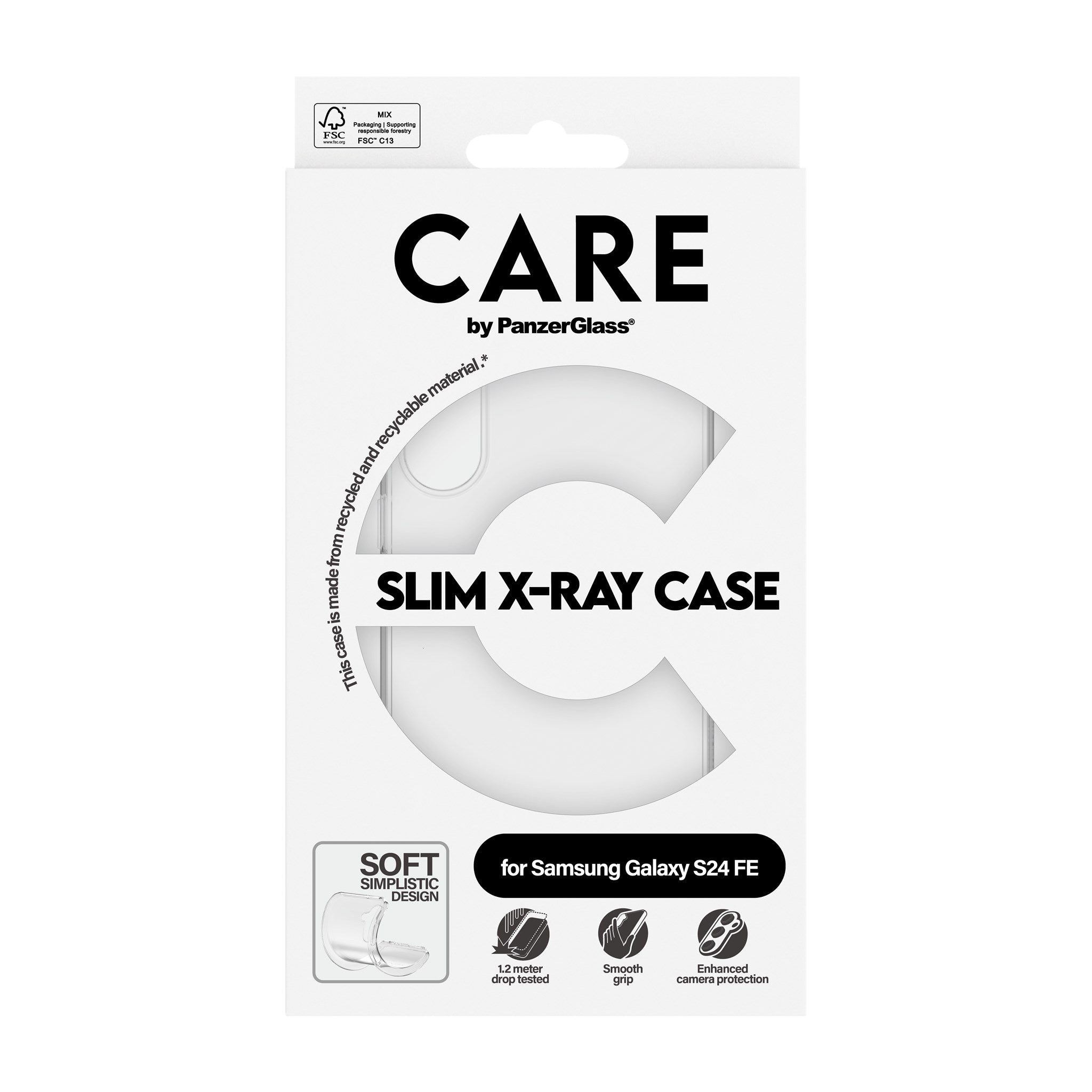 CARE by PanzerGlass® Fashionable Case Transparent X-Ray Soft Basic Samsung Galaxy S24 FE 5G