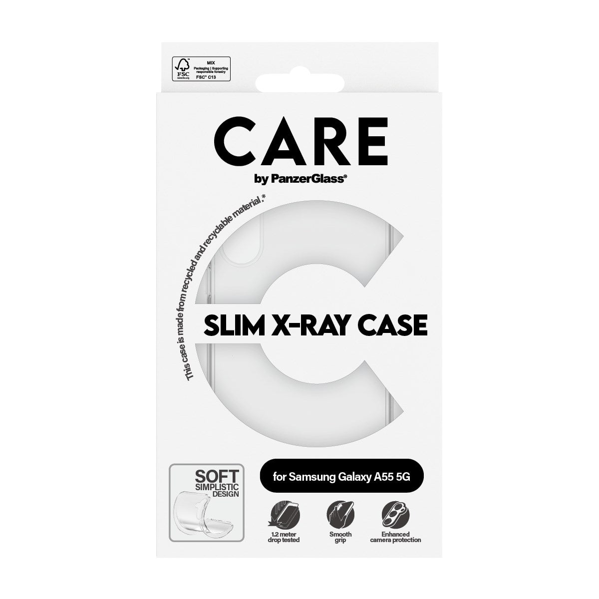 CARE by PanzerGlass® Fashionable Case Transparent X-Ray Soft Basic Samsung Galaxy A55 5G