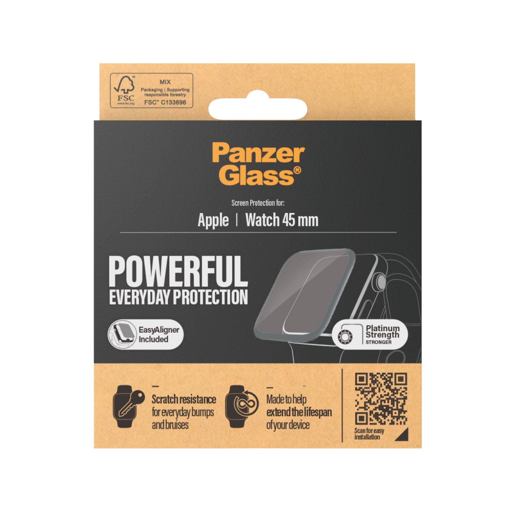 PanzerGlass® Apple Watch Series 9 | 8 | 7 | 45mm | Screen Protector Glass