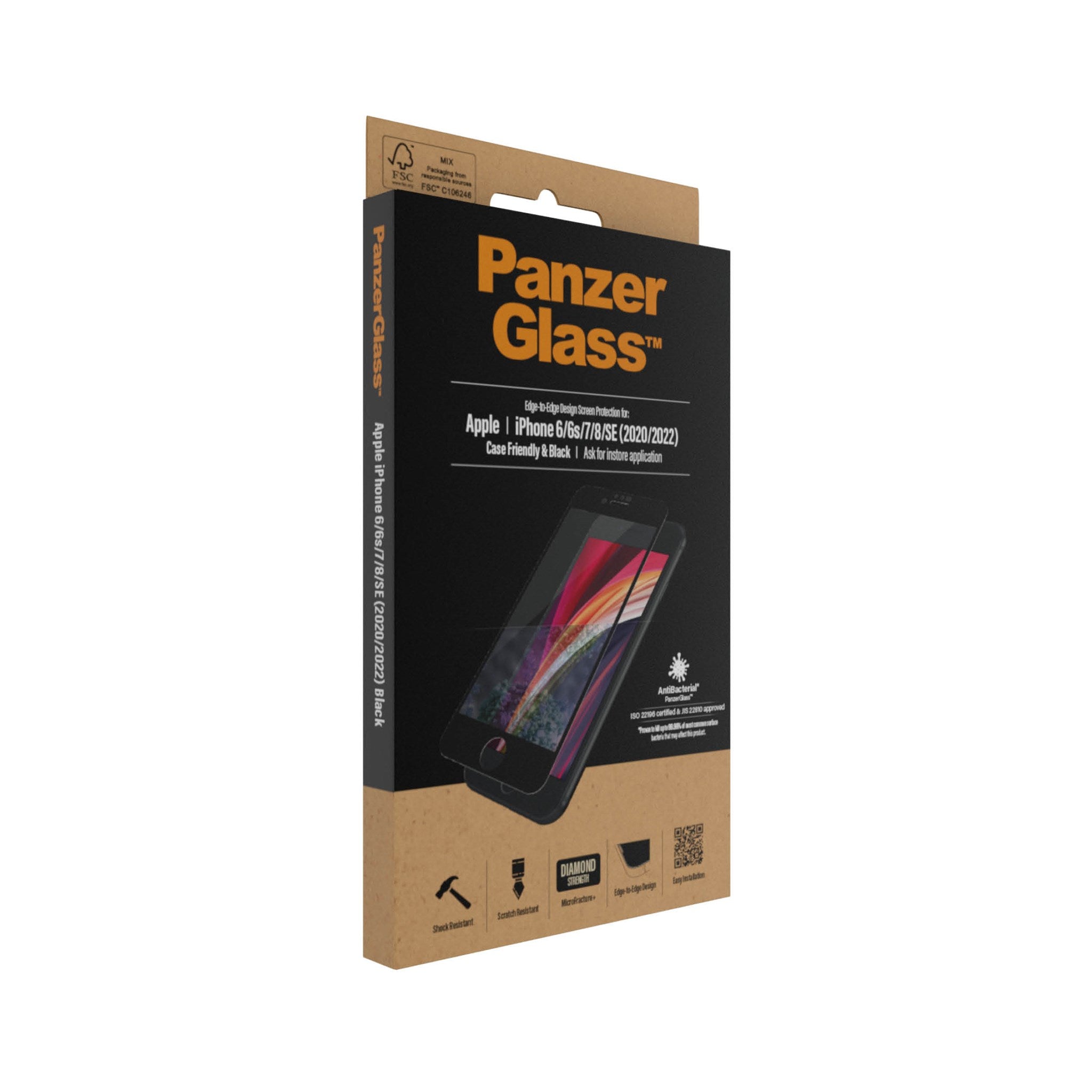 PanzerGlass® Screen Protector iPhone 8 | 7 | 6s | 6 | SE (2020/2022) | Edge-to-Edge