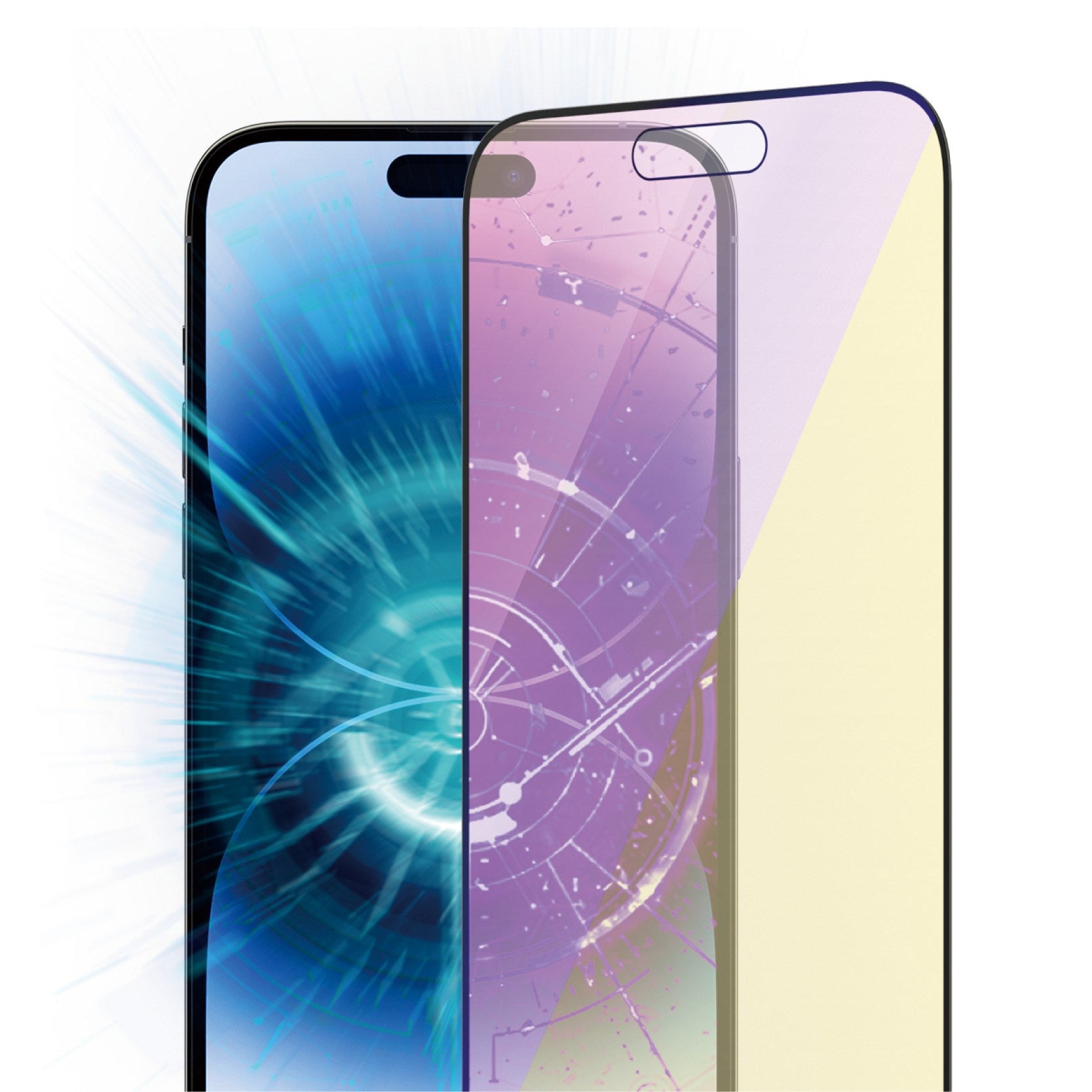 PanzerGlass® Anti-blue light Screen Protector iPhone 14 Pro Max | Ultra-Wide Fit w. EasyAligner