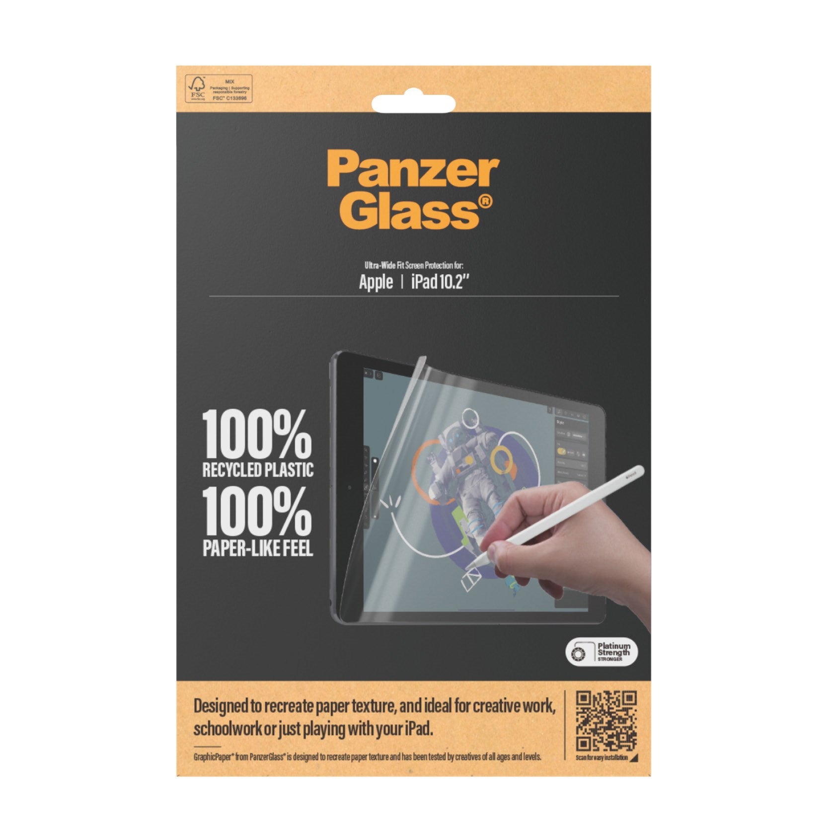 PanzerGlass® GraphicPaper® Screen Protector iPad 10.2'' (2019-2021) | Ultra-Wide Fit