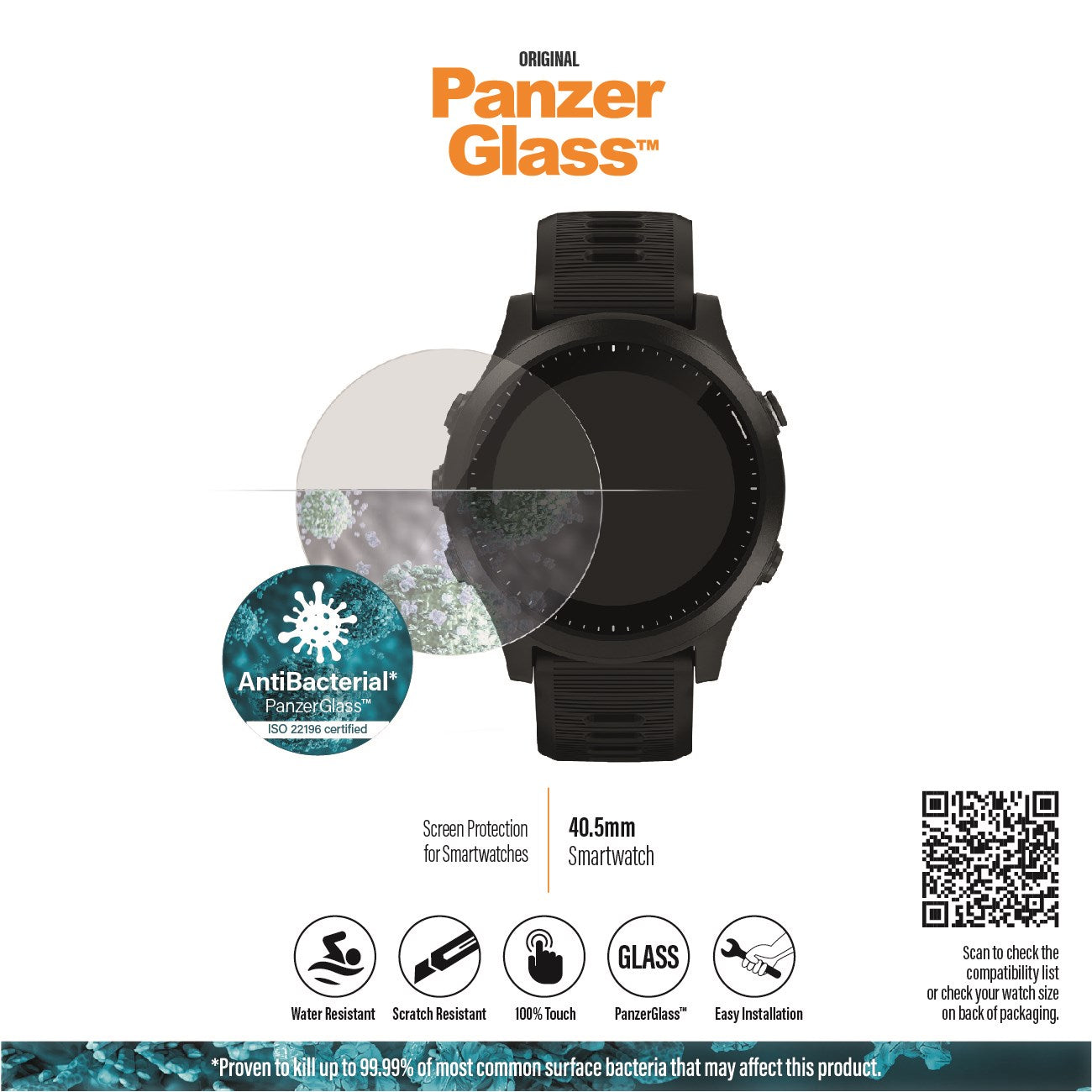 PanzerGlass® SmartWatch 40.5mm | Screen Protector Glass