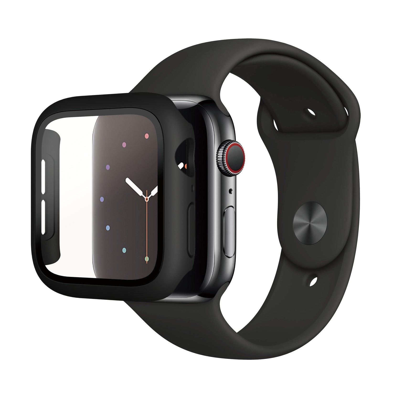 PanzerGlass® Screen Protector Full Body Black Apple Watch SE 3 | SE | 6 | 5 | 4 | 44mm