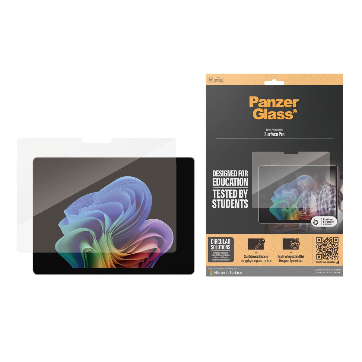PanzerGlass® Screen Protector Microsoft Surface Pro X | Pro 8 | Pro 9 | Pro 10 | Pro 11th Edition | Ultra-Wide Fit