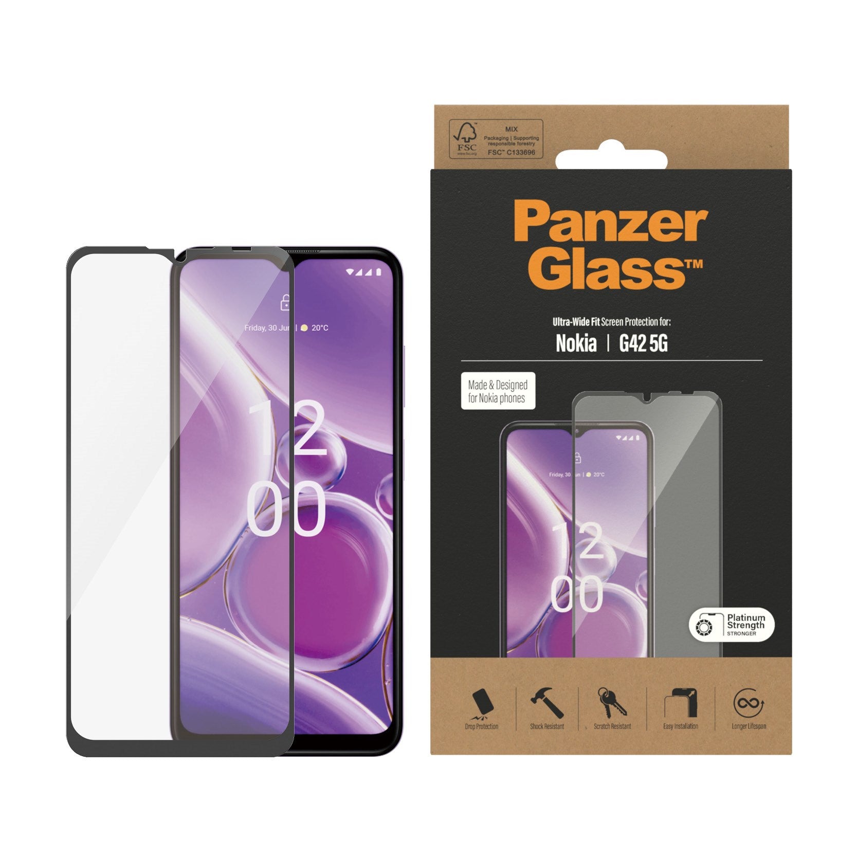 PanzerGlass® Screen Protector Nokia G42 5G | Ultra-Wide Fit