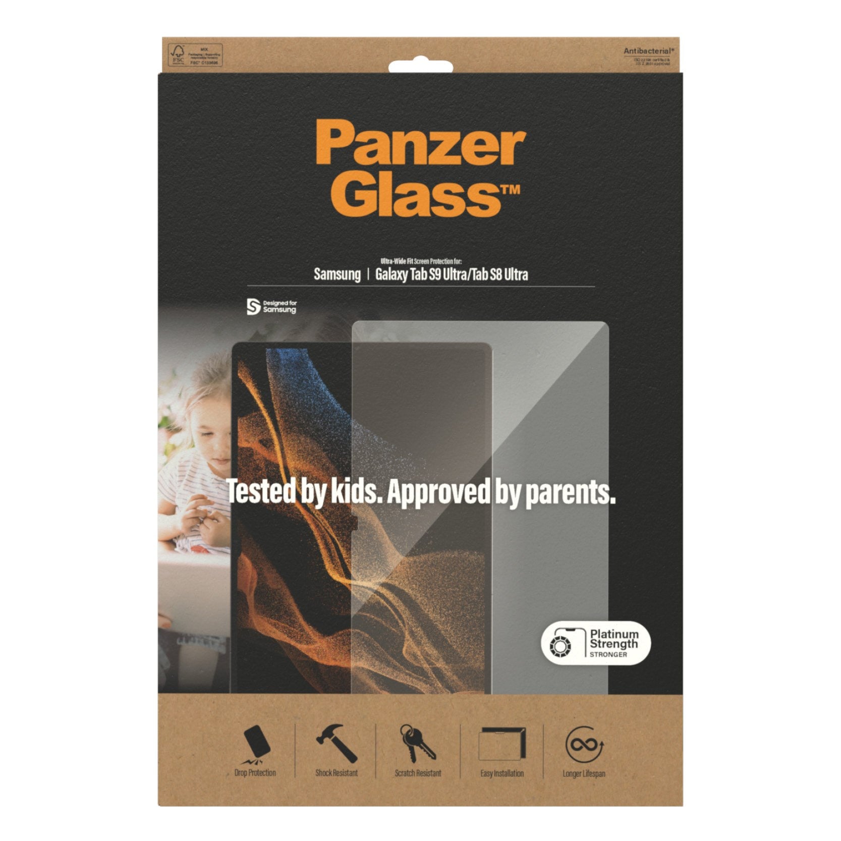 PanzerGlass® Screen Protector Samsung Galaxy Tab S8 Ultra | S9 Ultra | Ultra-Wide Fit