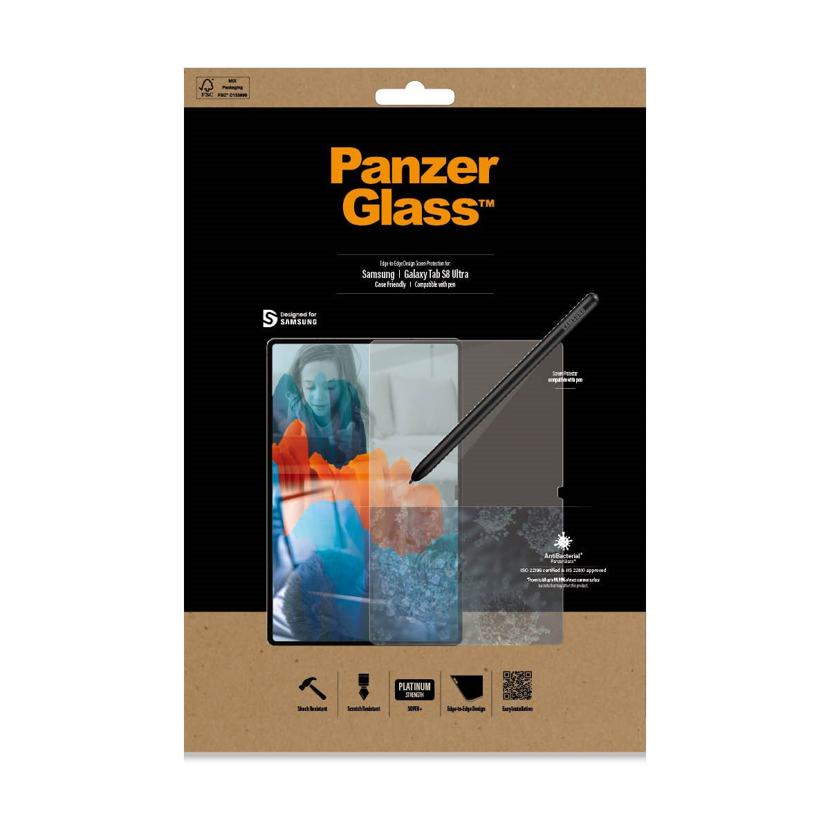 PanzerGlass® Screen Protector Samsung Galaxy Tab S8 Ultra | S9 Ultra | Ultra-Wide Fit