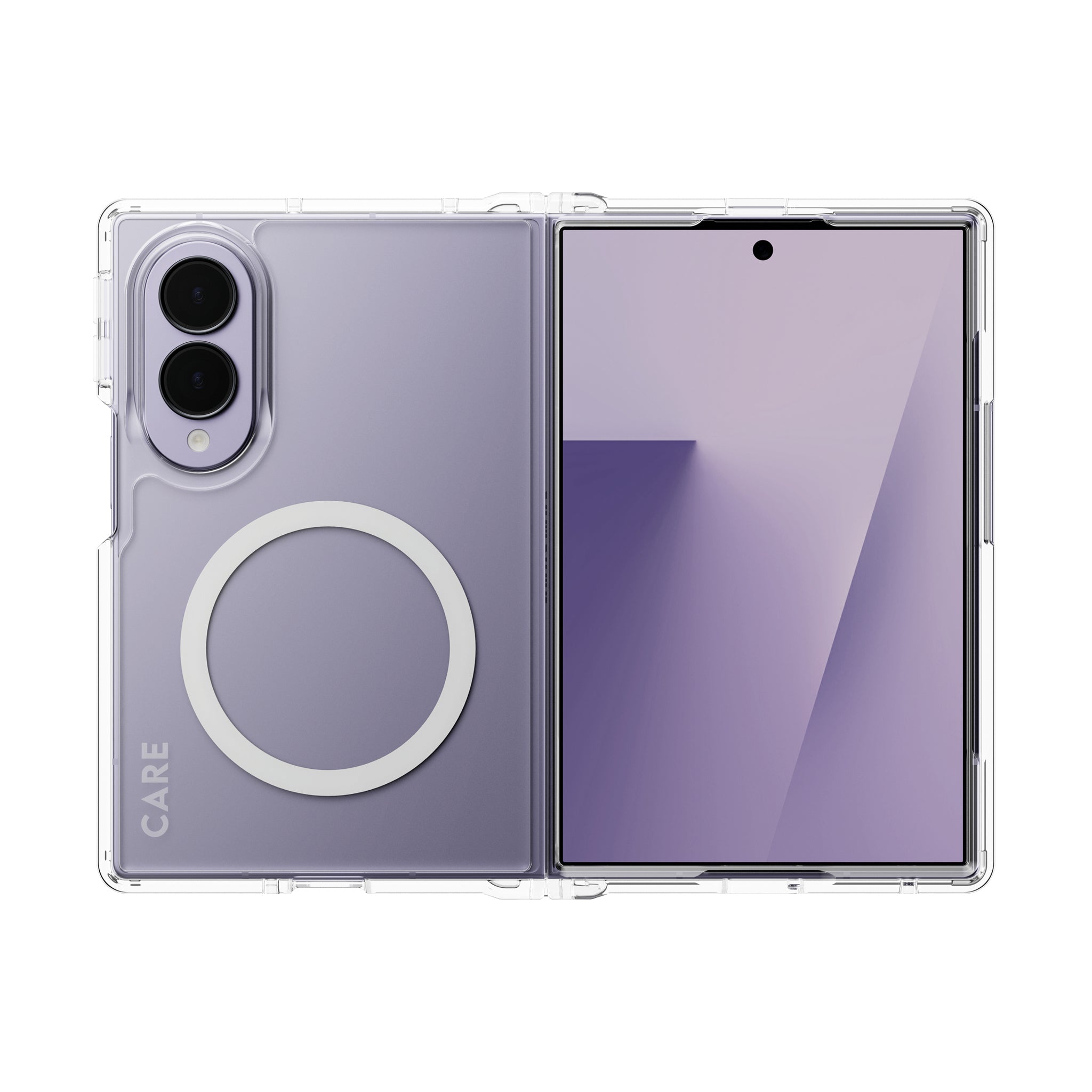 CARE™ by PanzerGlass® Urban Combat Case Transparent w. White Qi Samsung new Fold7