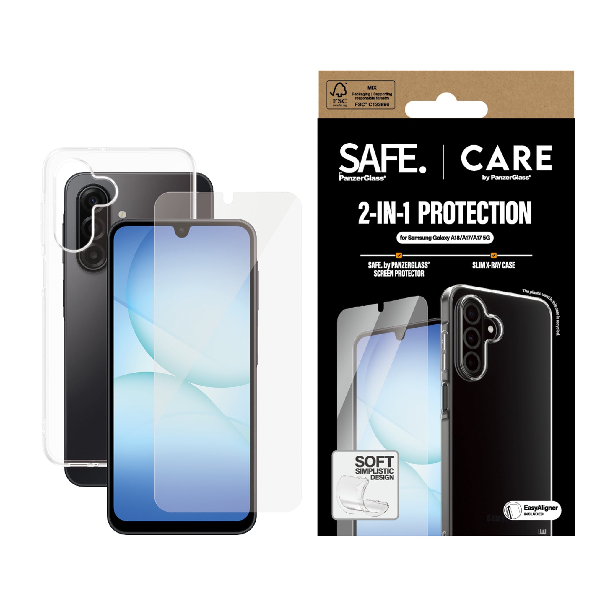 CARE™ | SAFE. by PanzerGlass® 2-in-1 Fashion Bundle Samsung Galaxy A18 | A17 4G | 5G