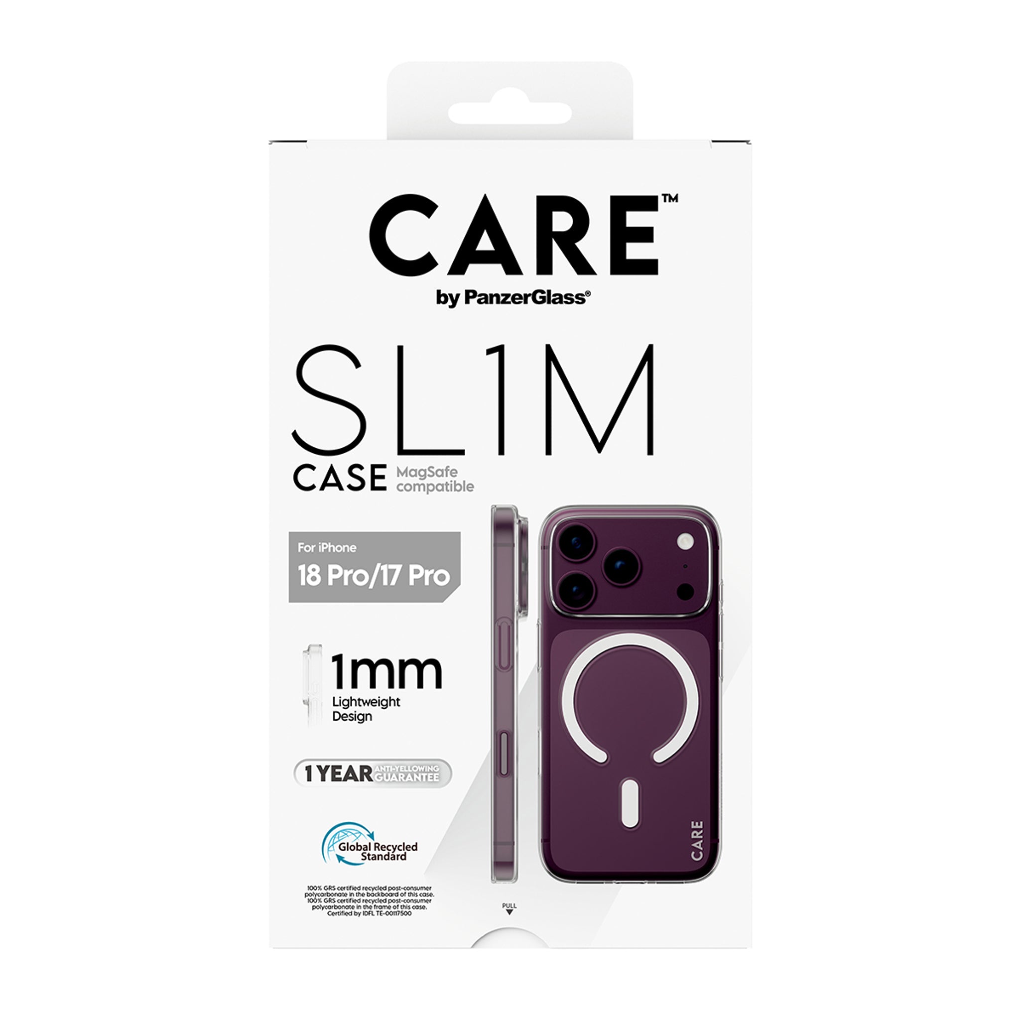 CARE™ by PanzerGlass® SL1M Case Transparent w. MagSafe iPhone 18 Pro | 17 Pro