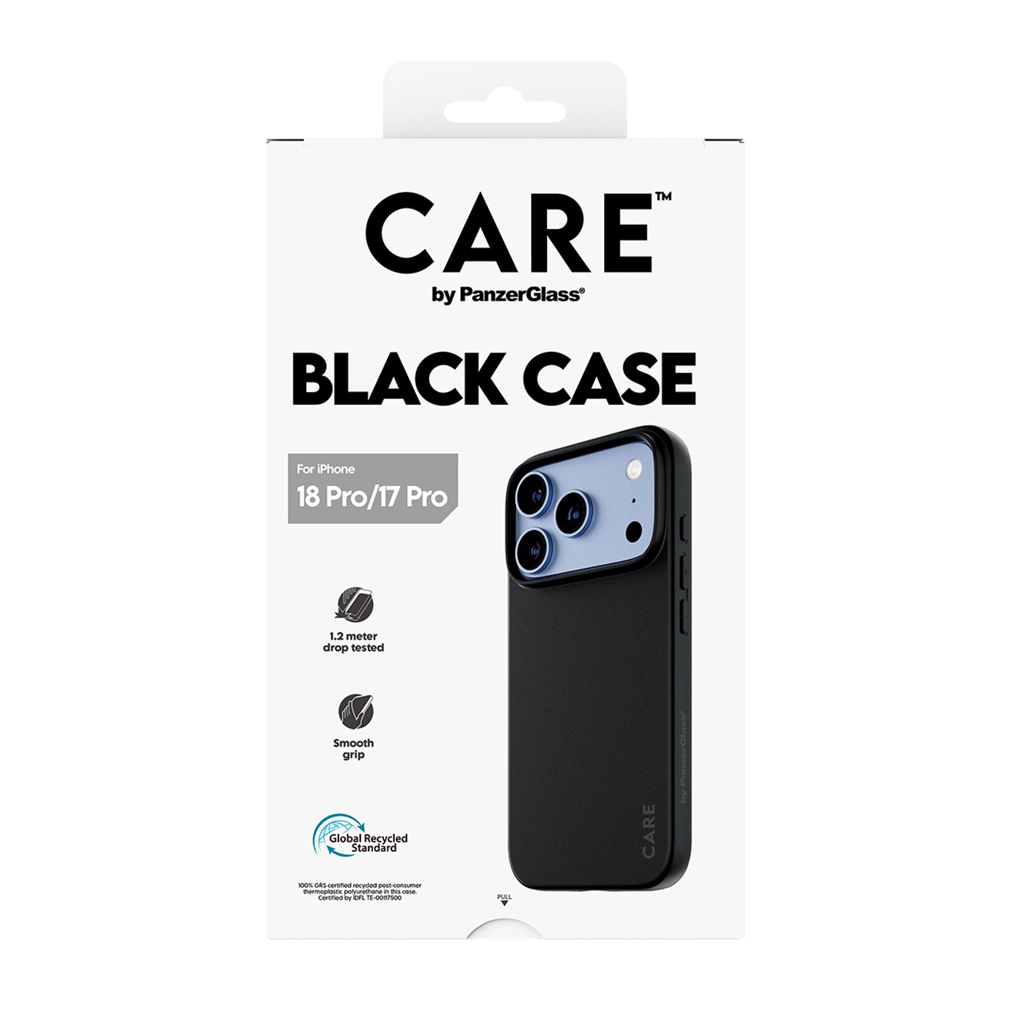 CARE™ by PanzerGlass® TPU Case Black iPhone 18 Pro | 17 Pro
