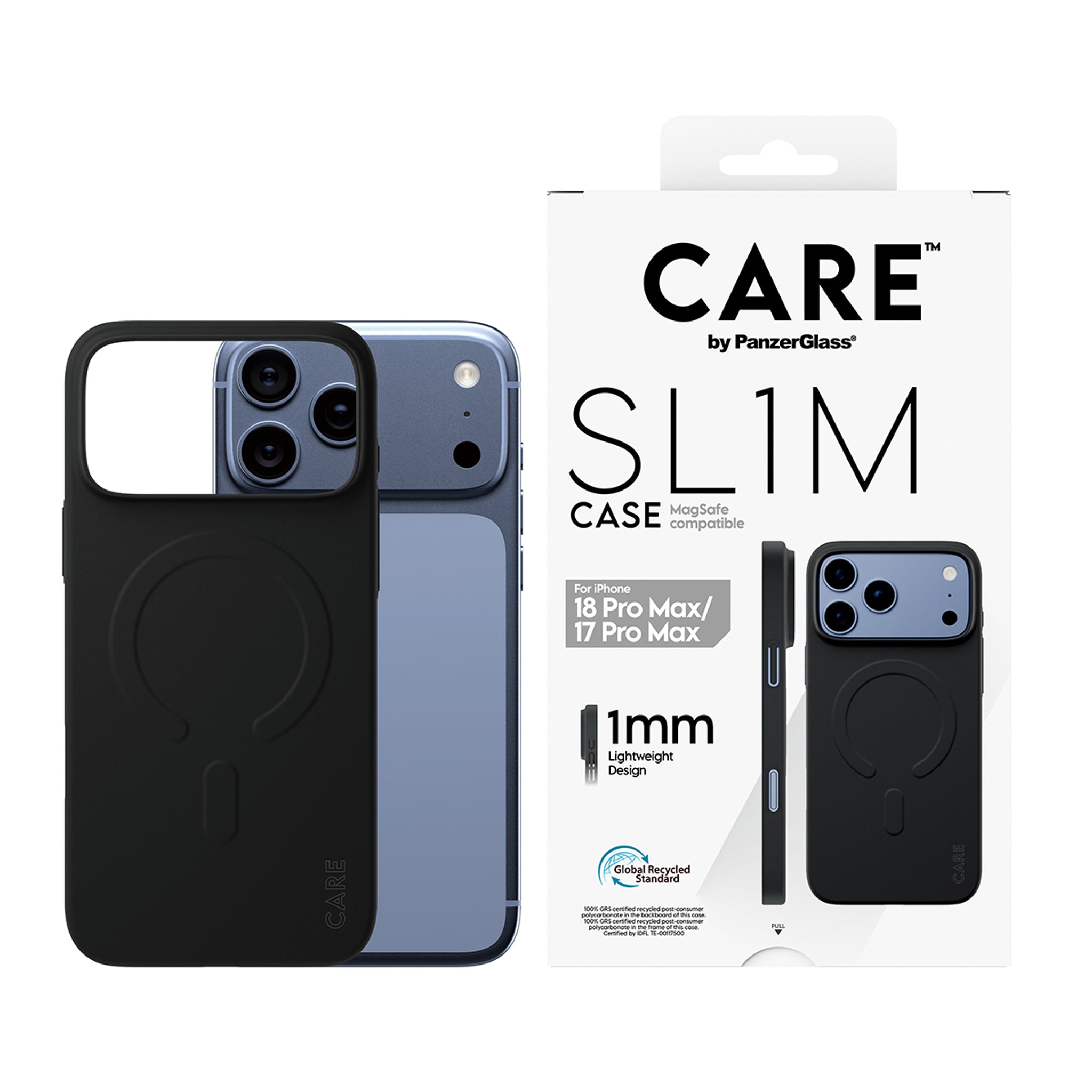 CARE™ by PanzerGlass® SL1M Case Black w. MagSafe iPhone 18 Pro Max | 17 Pro Max