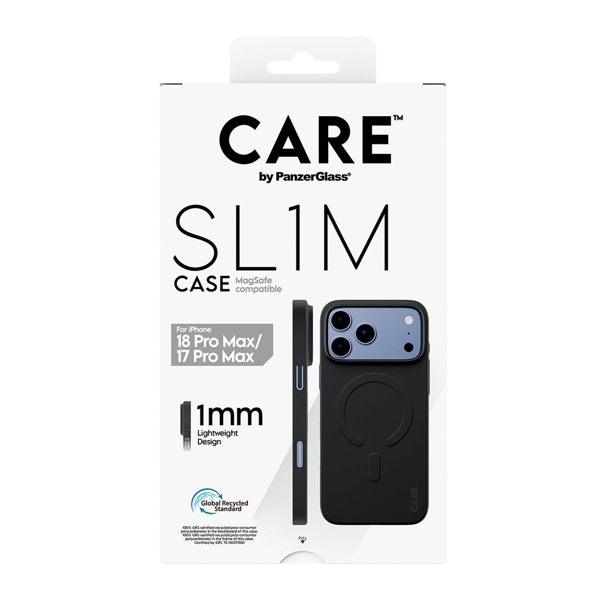 CARE™ by PanzerGlass® SL1M Case Black w. MagSafe iPhone 18 Pro Max | 17 Pro Max