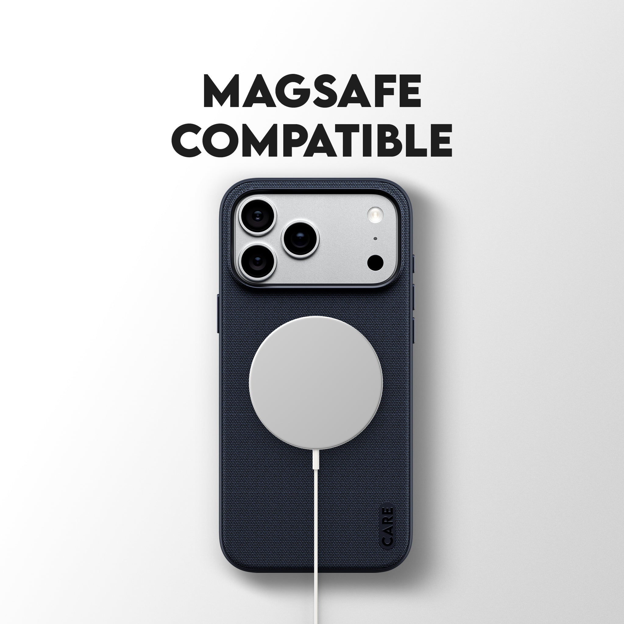 CARE™ by PanzerGlass® Fusion Fabric Case Blue w. MagSafe iPhone 18 Pro Max | 17 Pro Max
