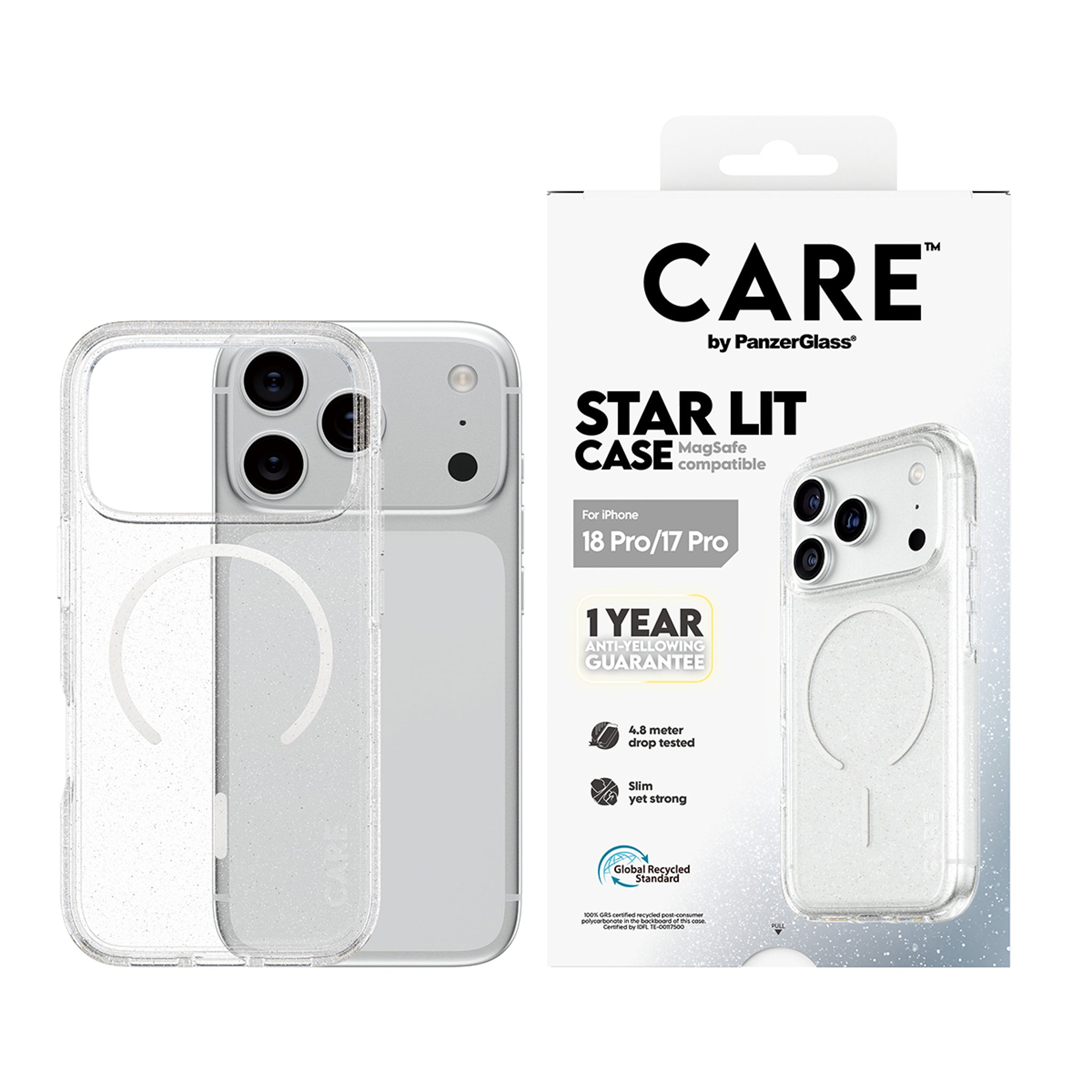 CARE™ by PanzerGlass® Star Lit Case w. MagSafe iPhone 18 Pro | 17 Pro